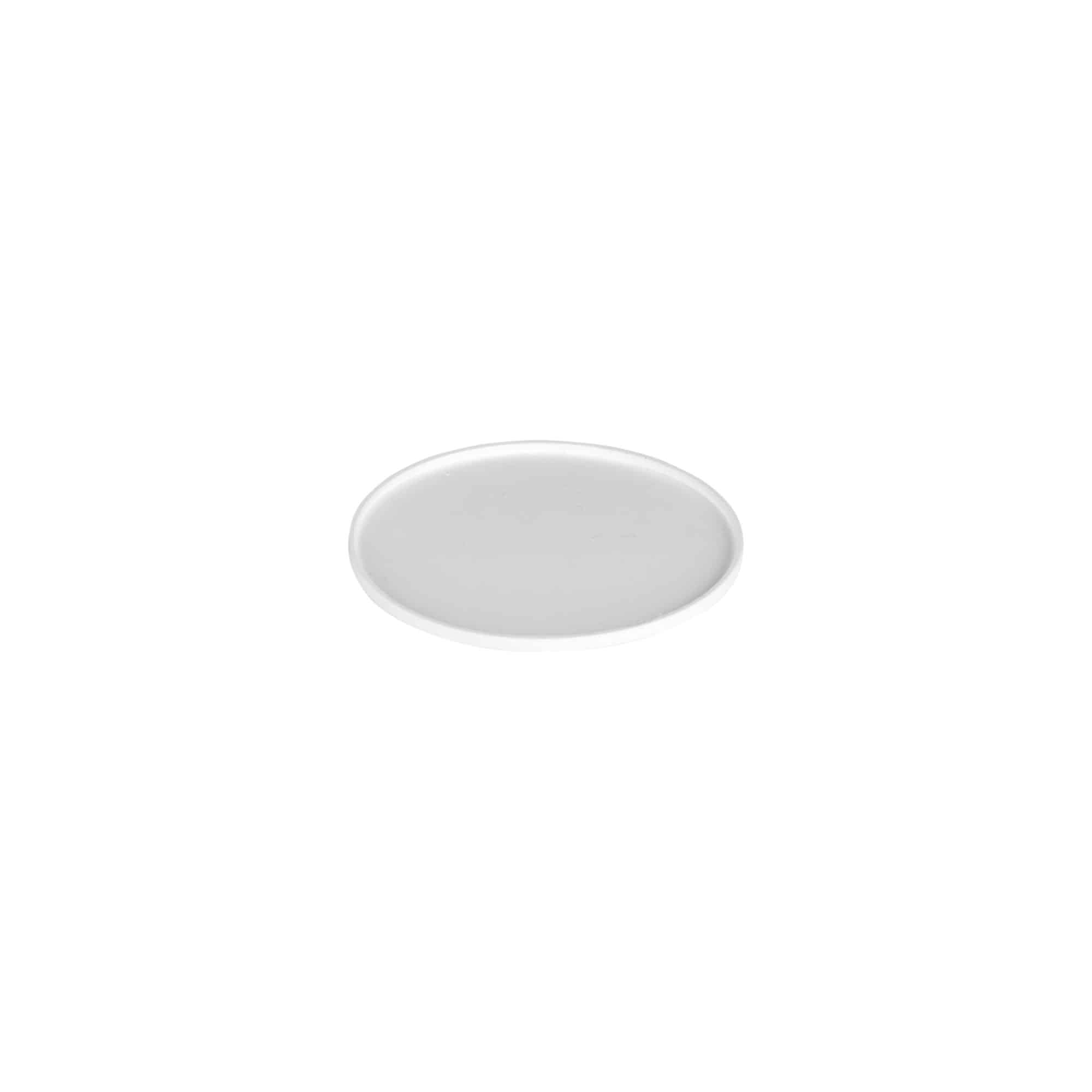Disc de acoperire pentru 100 ml „Bianca”, plastic PP, alb