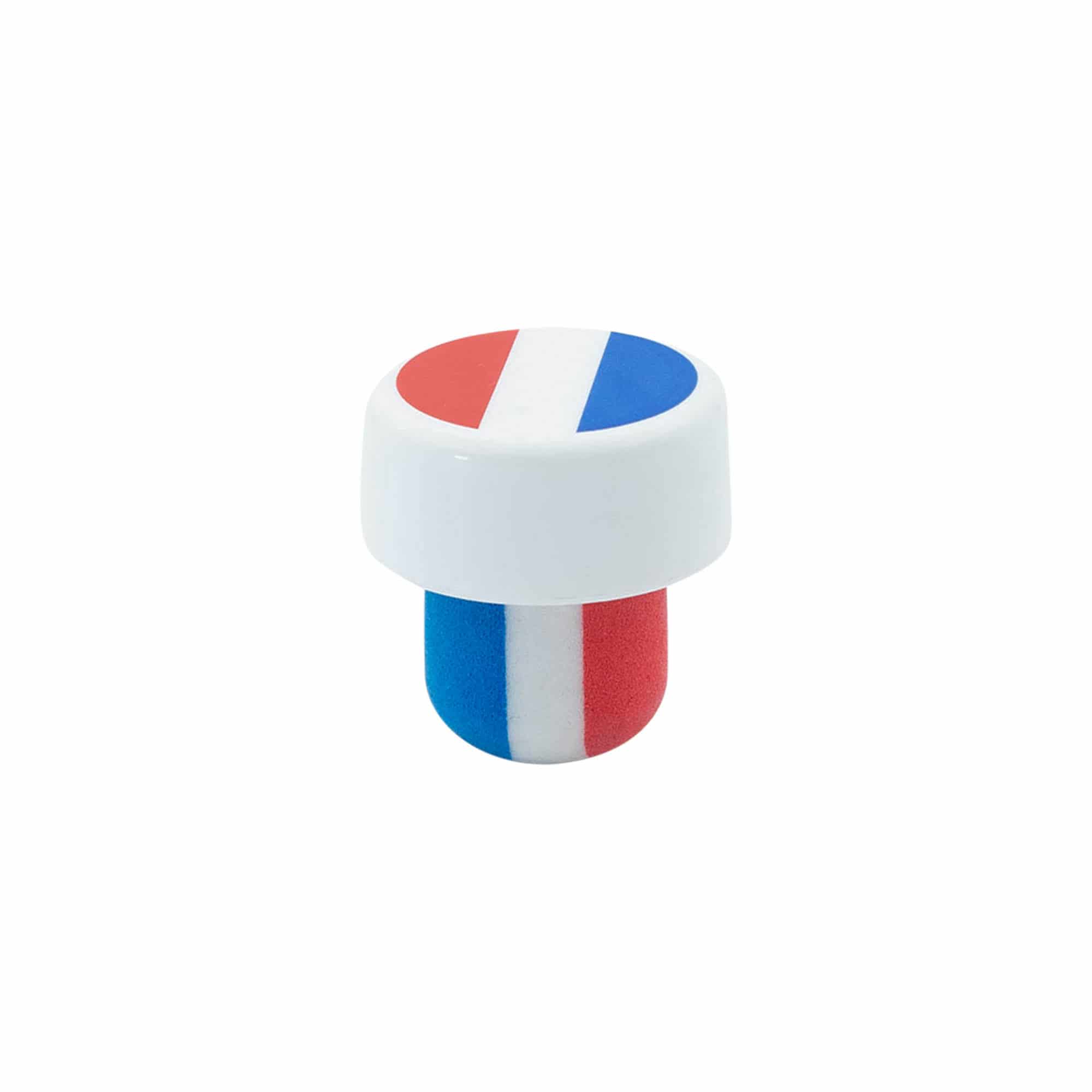 Dop cu mâner 19 mm „Franța”, din plastic, multicolor, pentru gura: dop de plută