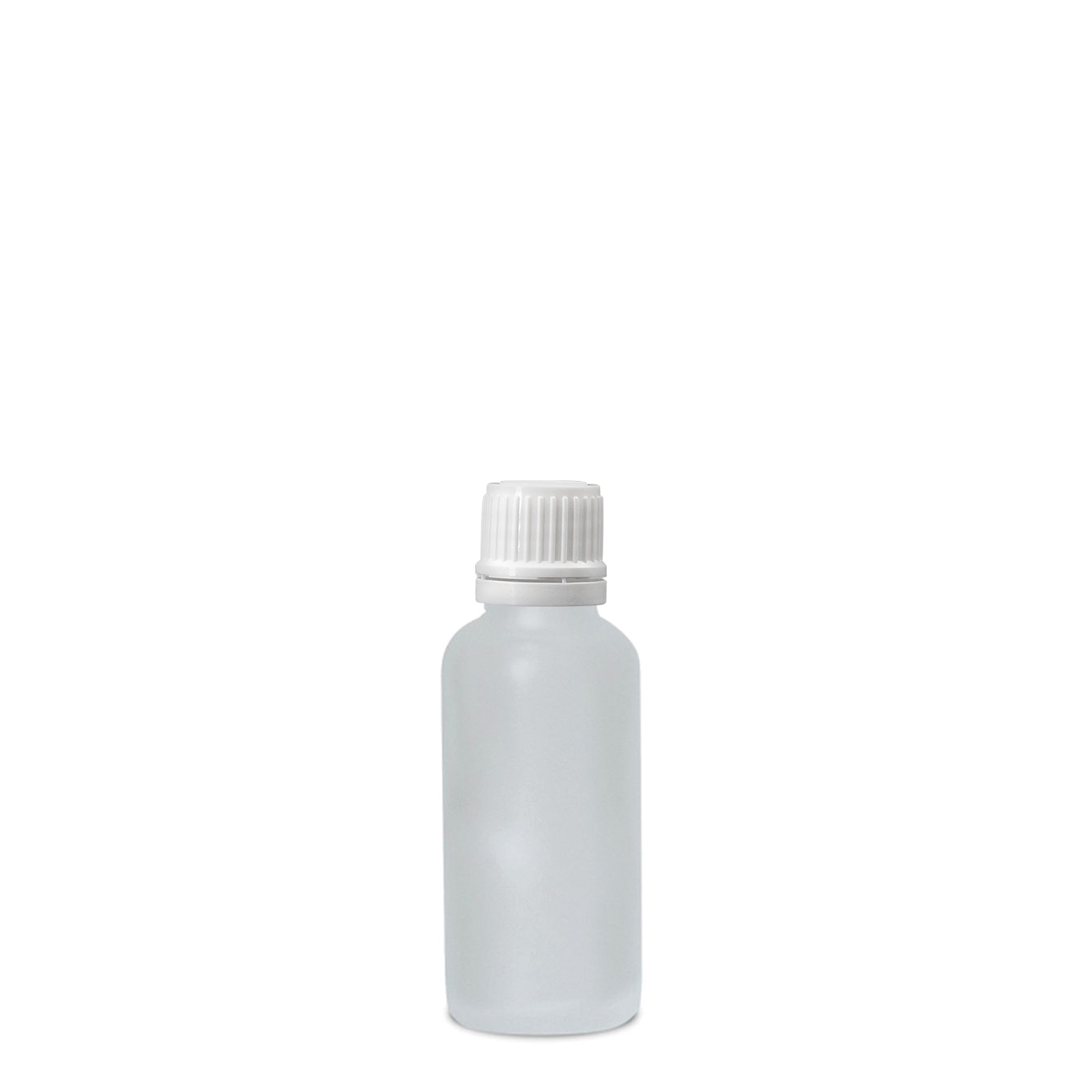 Flacon medical de 30 ml, sticlă, mat, gura: DIN 18 Flacon medical de 30 ml, sticlă, mat, gura: DIN 18