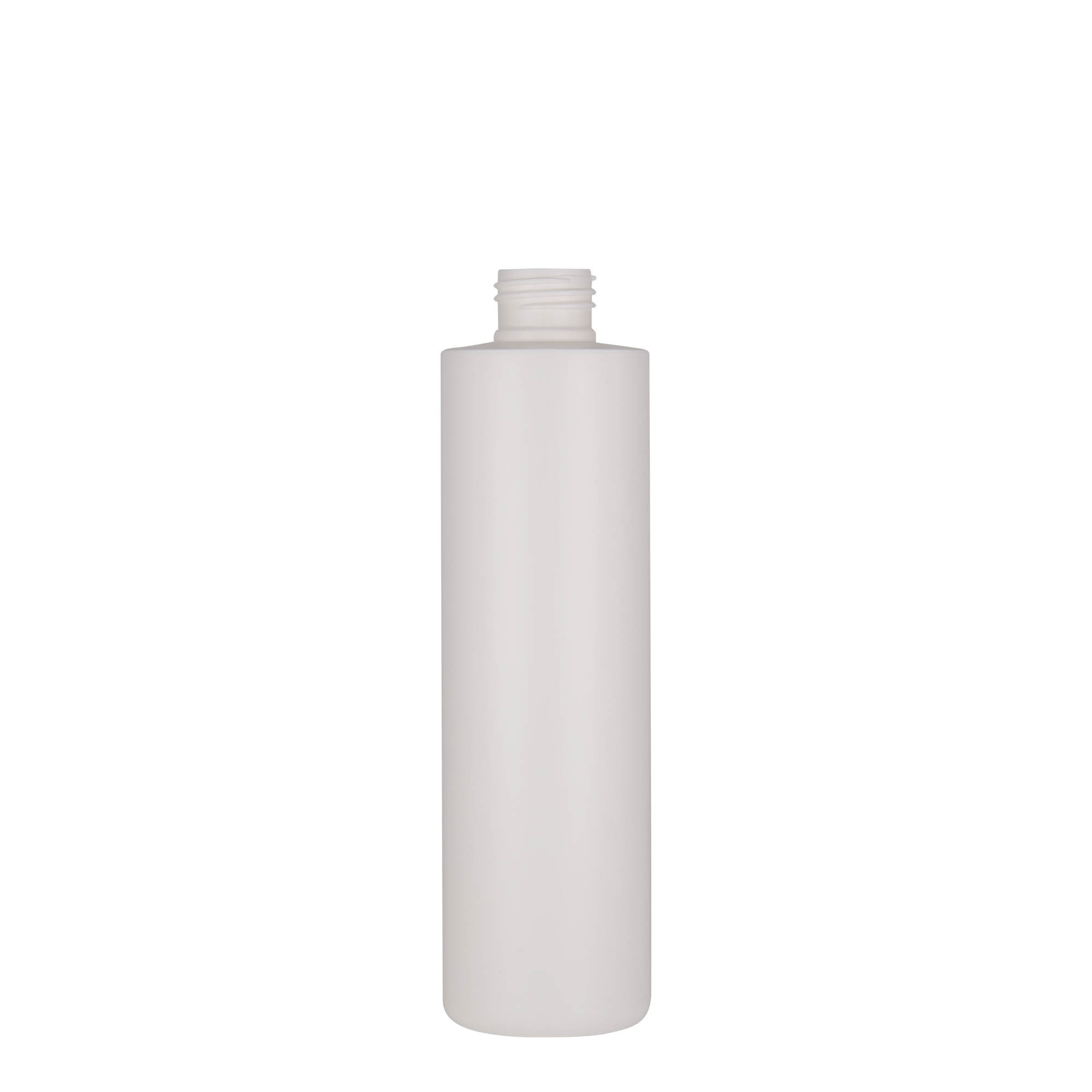 250 ml sticlă din plastic „Pipe”, HDPE, albă, gura: 24/410
