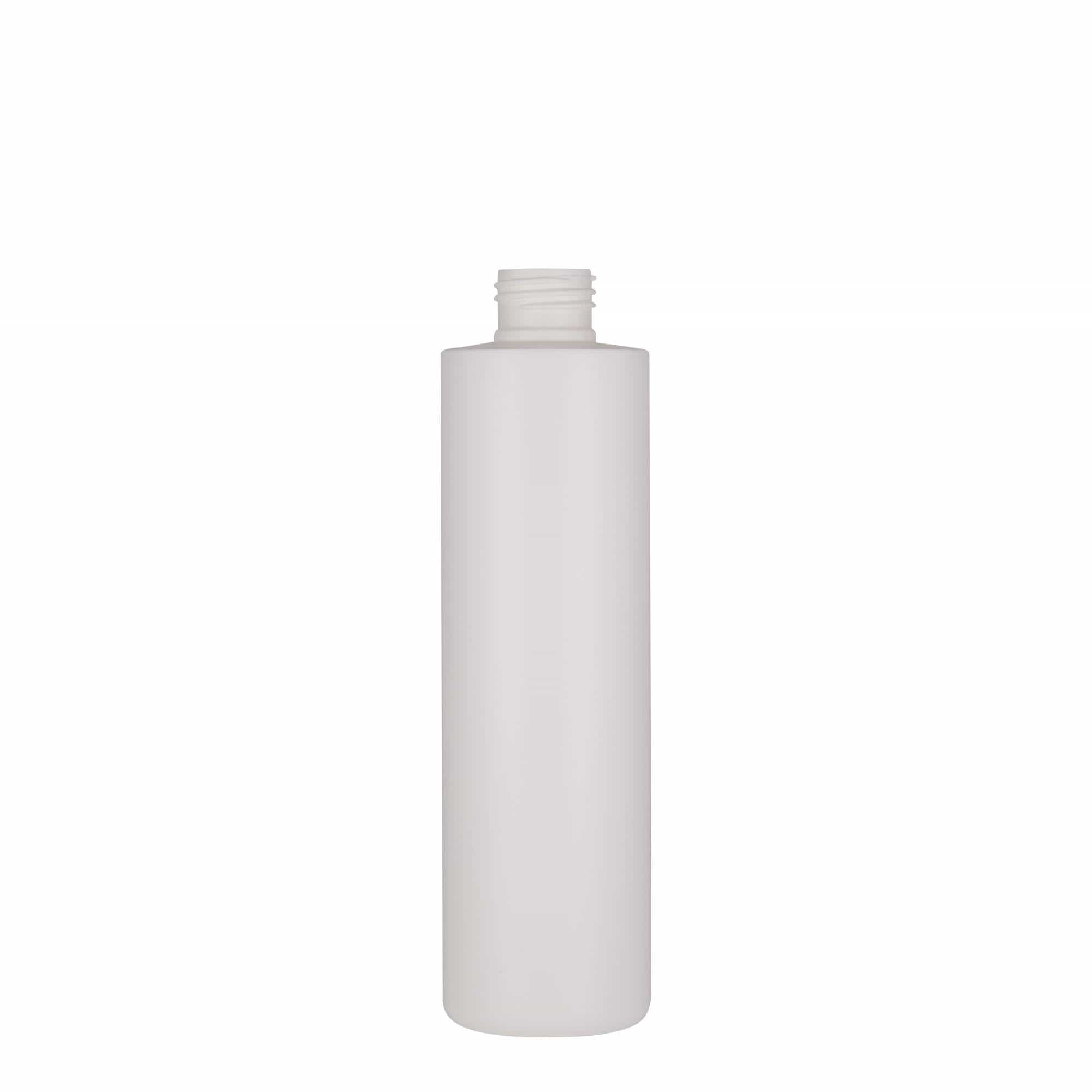 250 ml sticlă din plastic „Pipe”, HDPE, albă, gura: 24/410