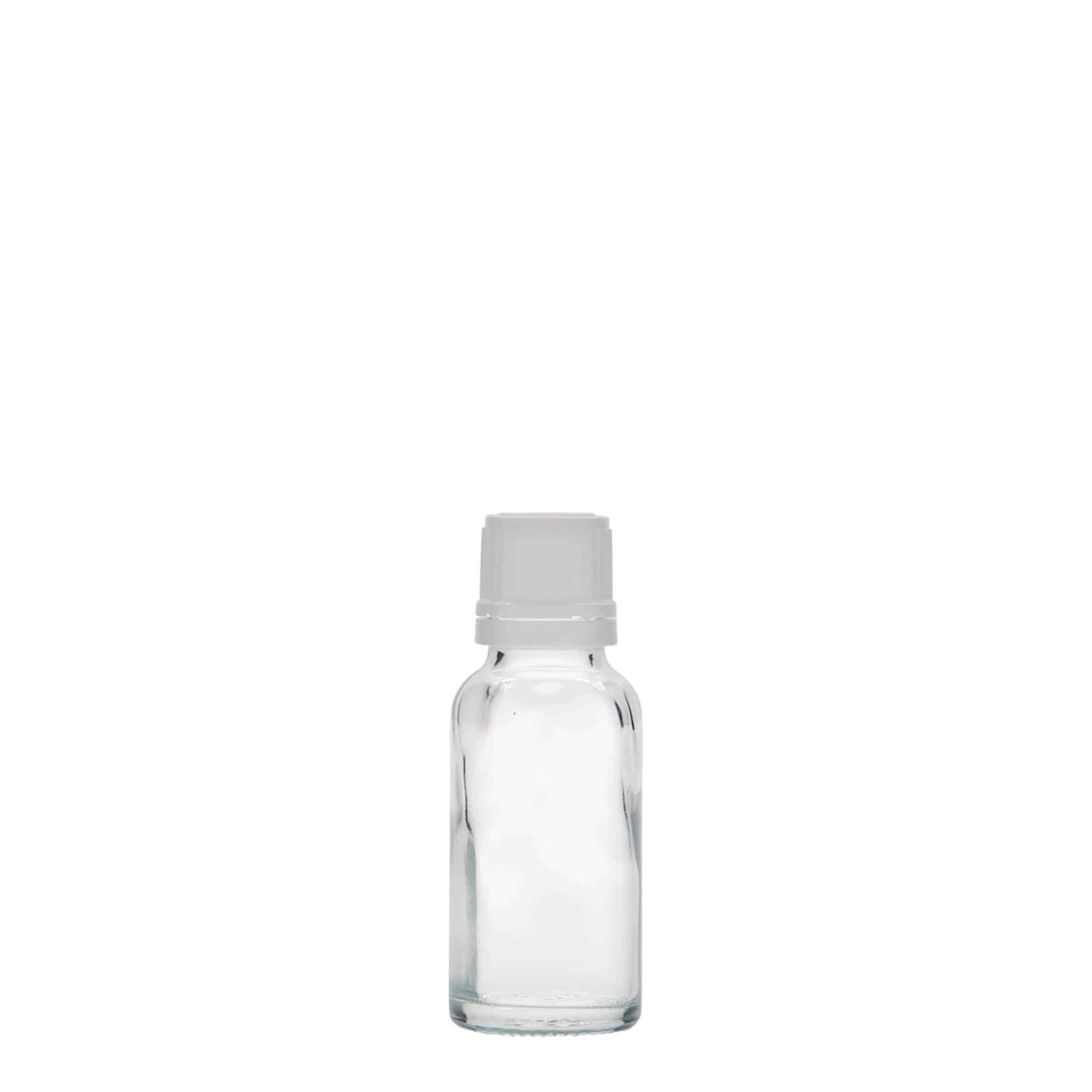 Flacon medical de 20 ml, sticlă, gura: DIN 18