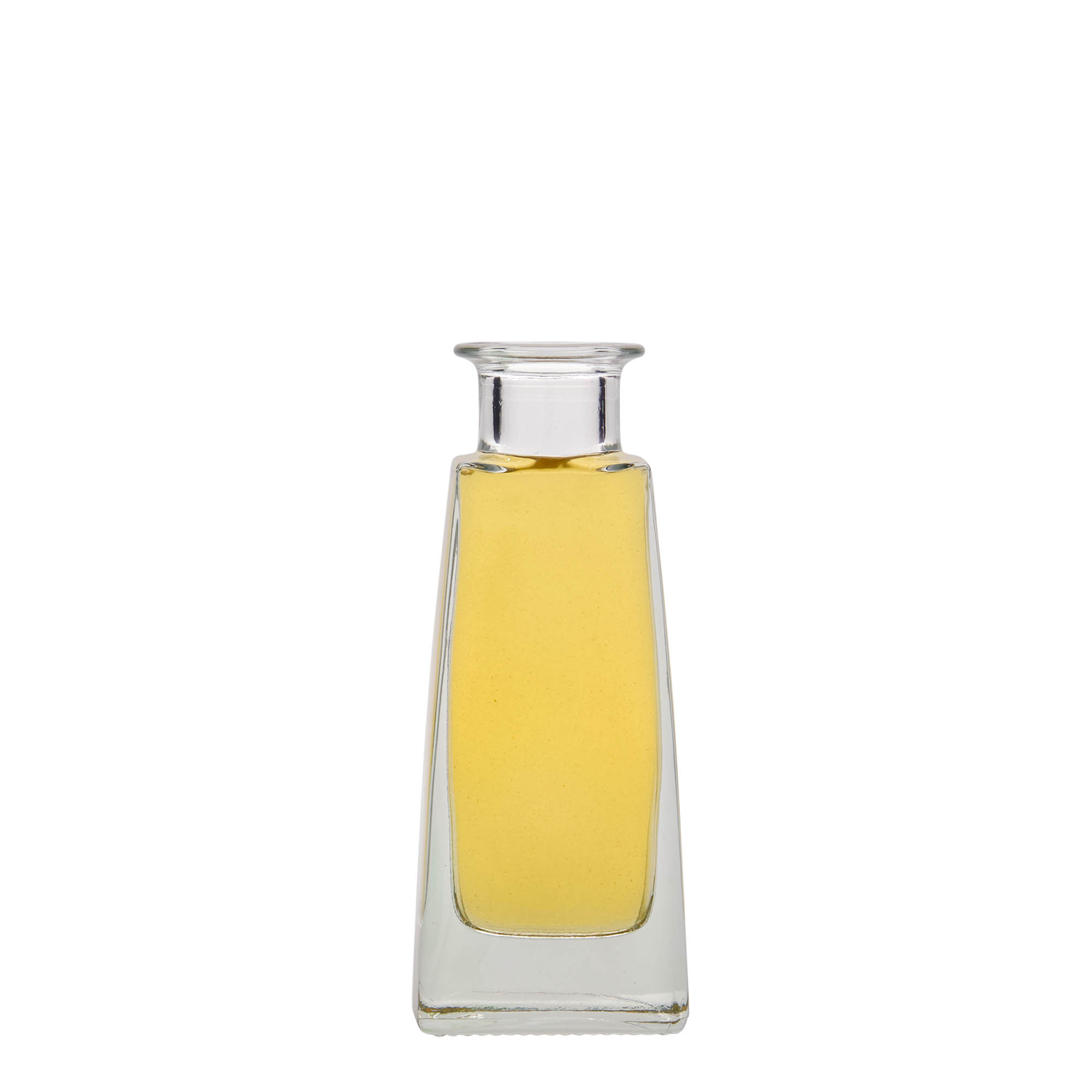 Sticlă de sticlă de 100 ml „Timmy”, dreptunghiulară, gură: dop de plută
