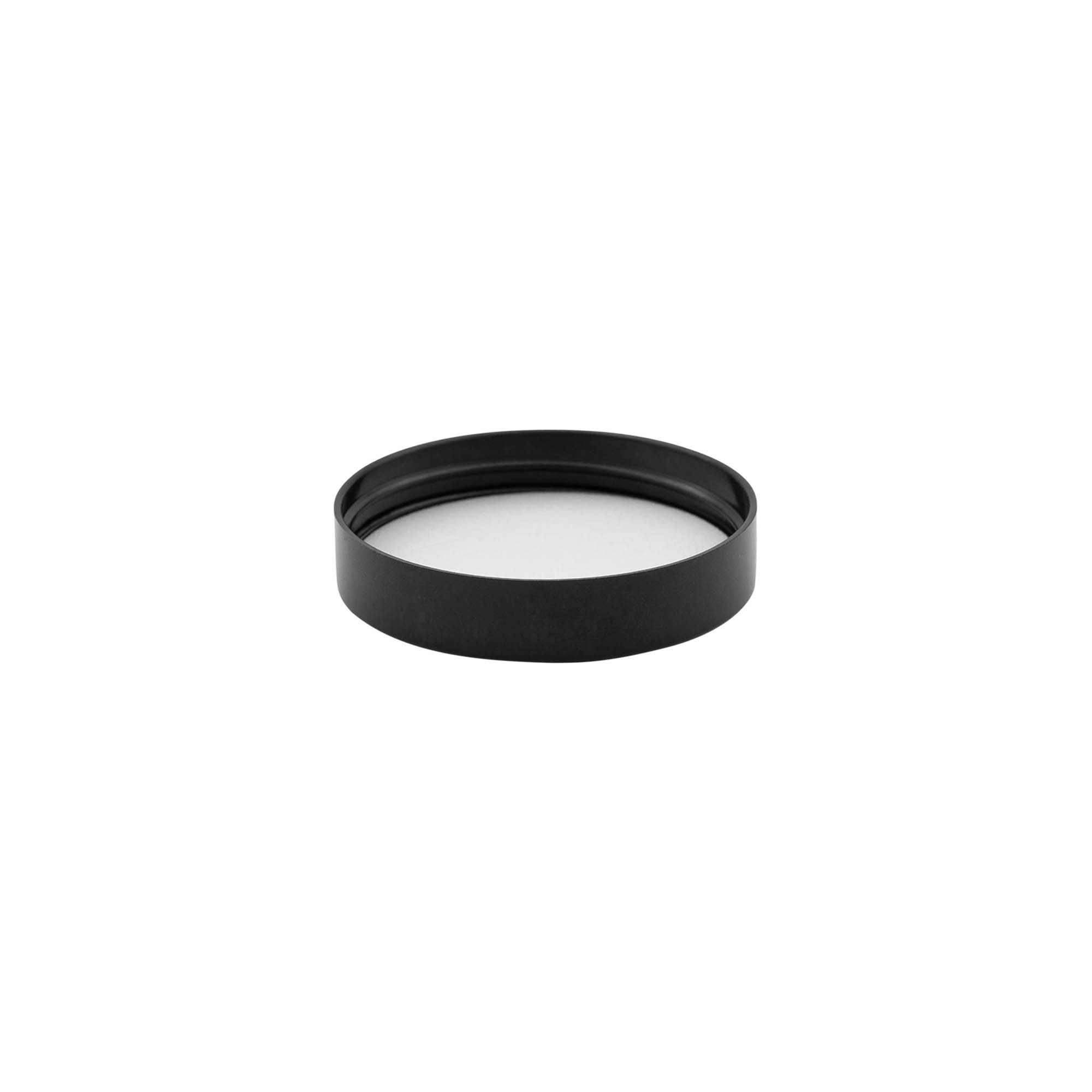 Capac cu filet pentru 120 ml 'Brown Line', plastic HPM, negru