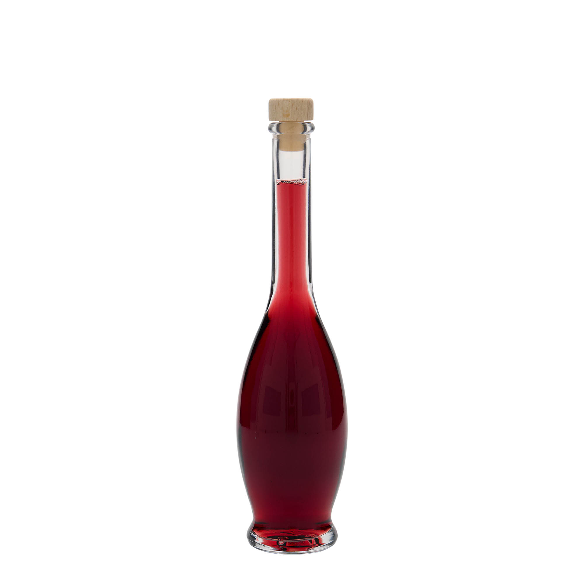 Sticlă de sticlă de 100 ml „Gina”, deschidere: dop de plută Sticlă de sticlă de 100 ml „Gina”, deschidere: dop de plută