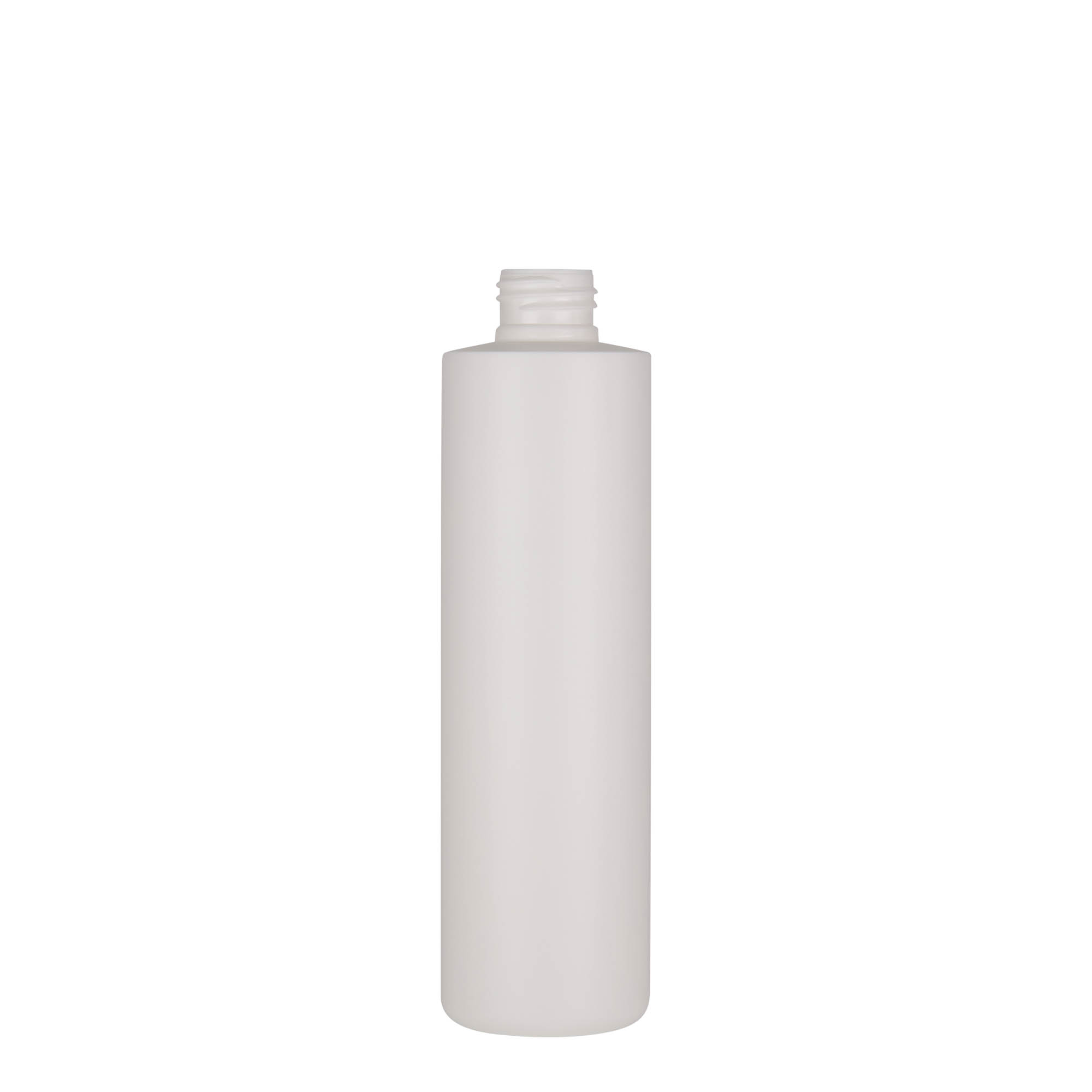 Sticlă din plastic de 250 ml „Pipe”, HDPE verde, alb, gura: 24/410