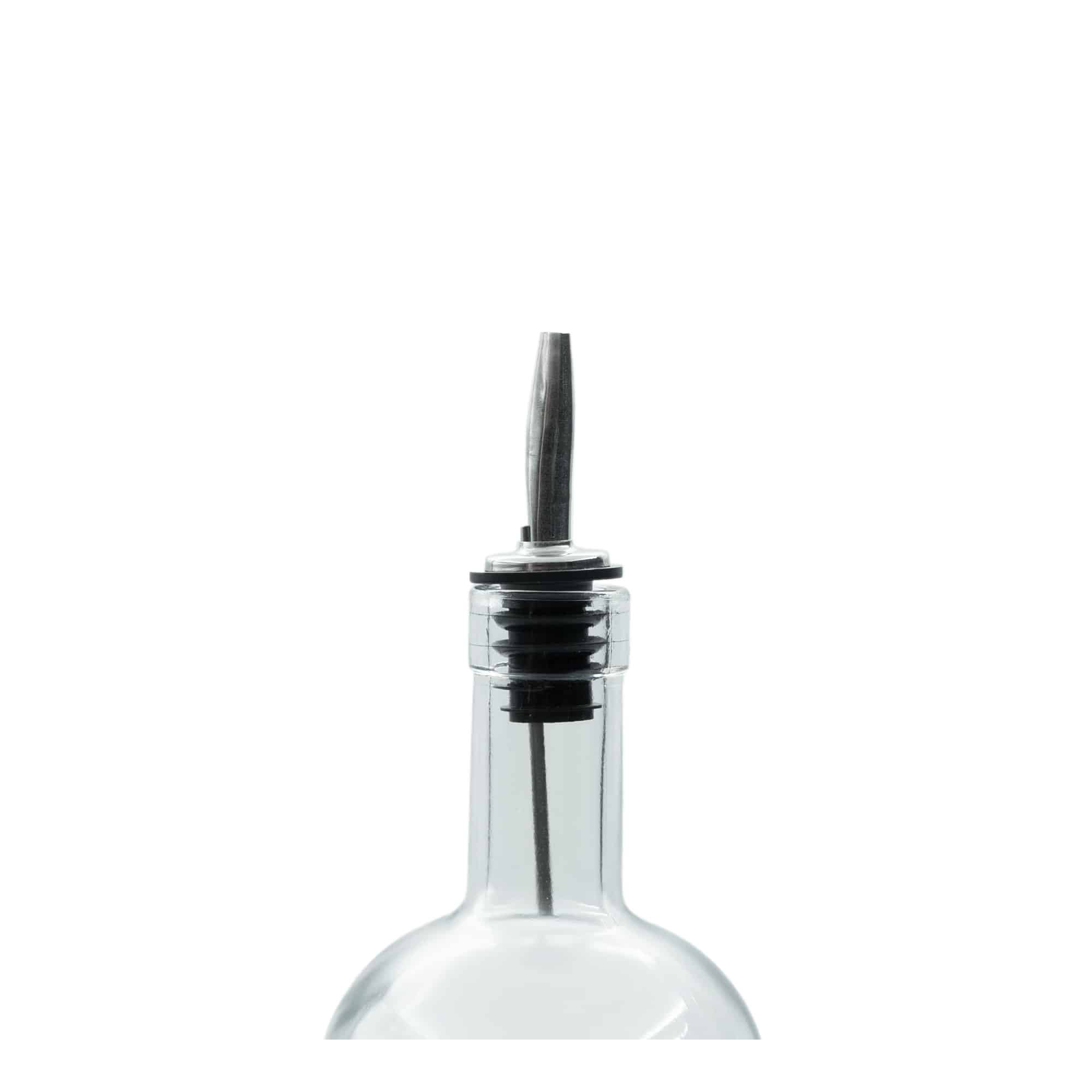 Dispenser inox cu tub de aer, oțel inoxidabil, argintiu-negru Dispenser inox cu tub de aer, oțel inoxidabil, argintiu-negru
