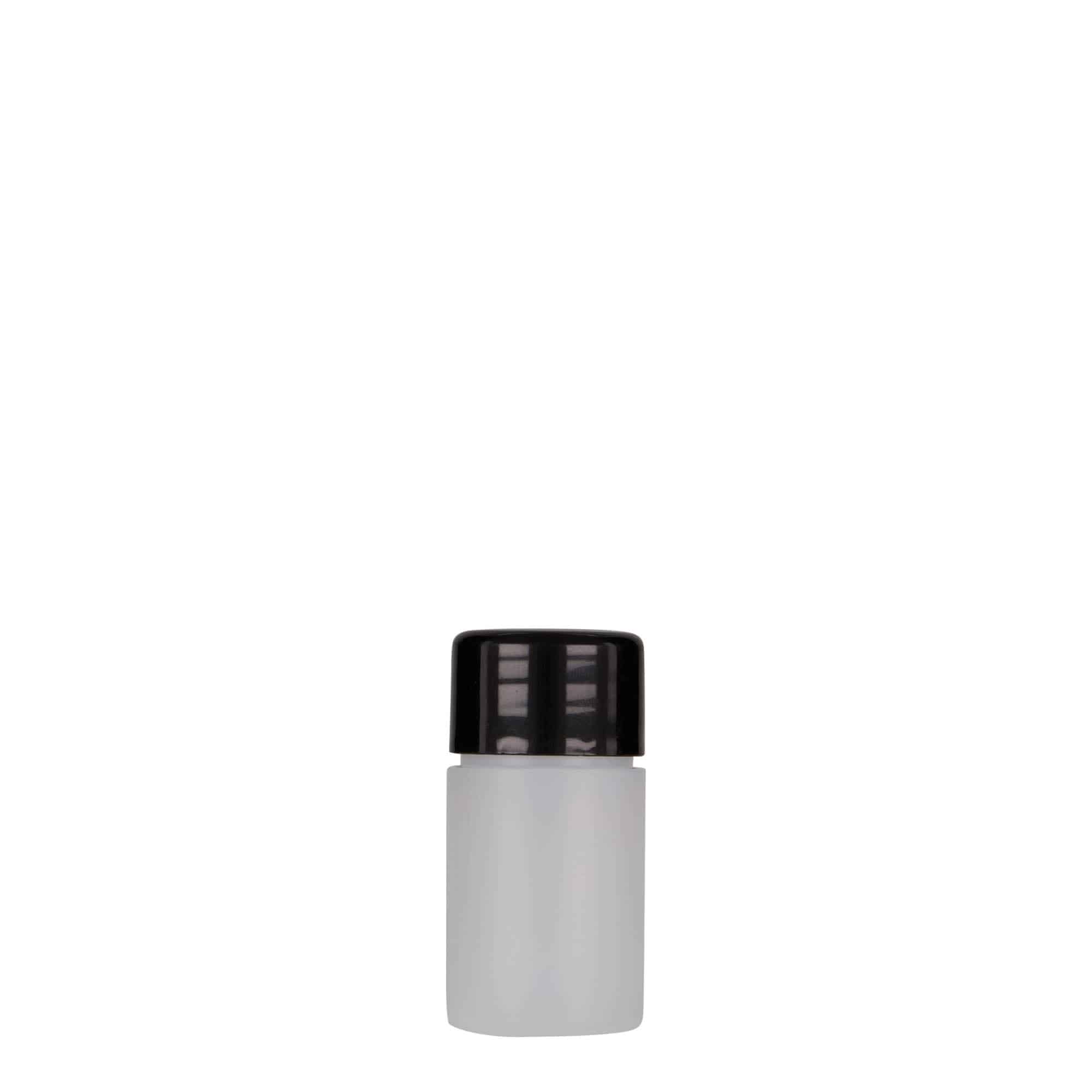 Sticlă din plastic de 15 ml „Tuffy”, HDPE, natural, gura: 24/410