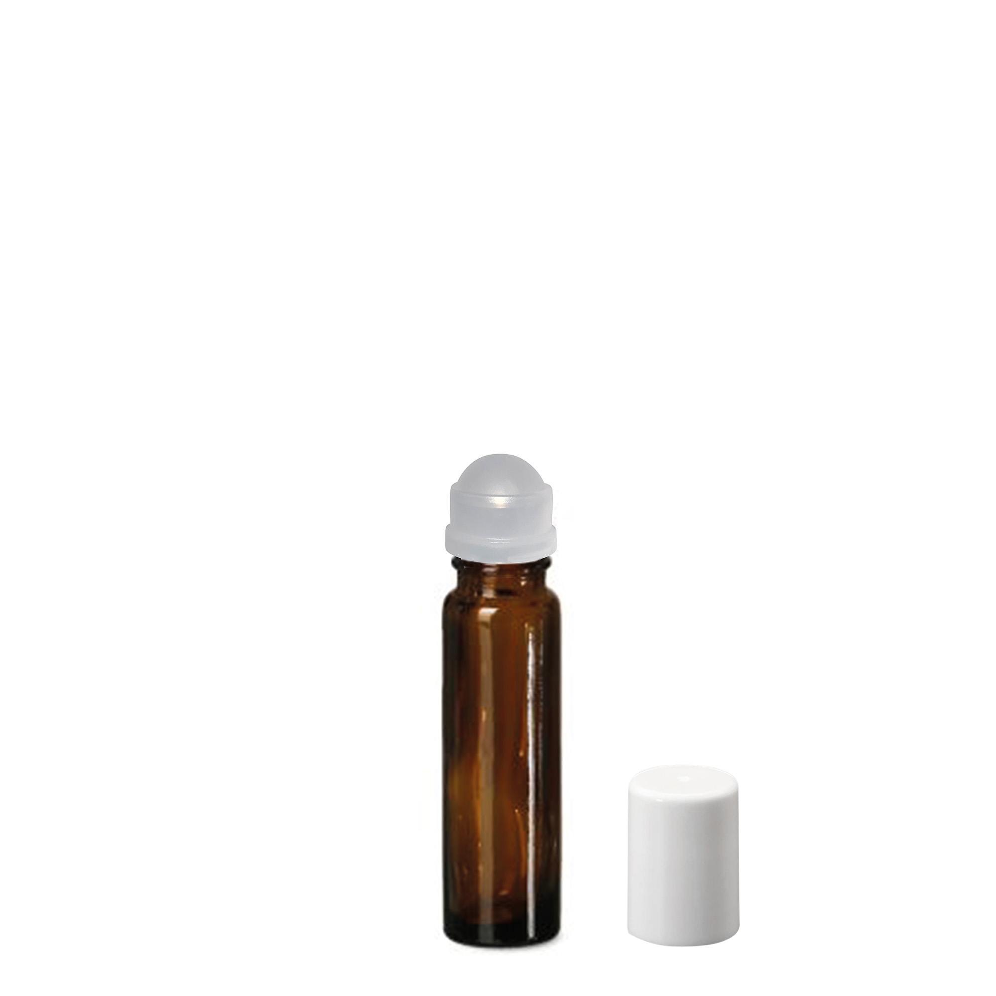 Sticlă roll-on de 10 ml, sticlă, maro, gura: capac cu filet Sticlă roll-on de 10 ml, sticlă, maro, gura: capac cu filet