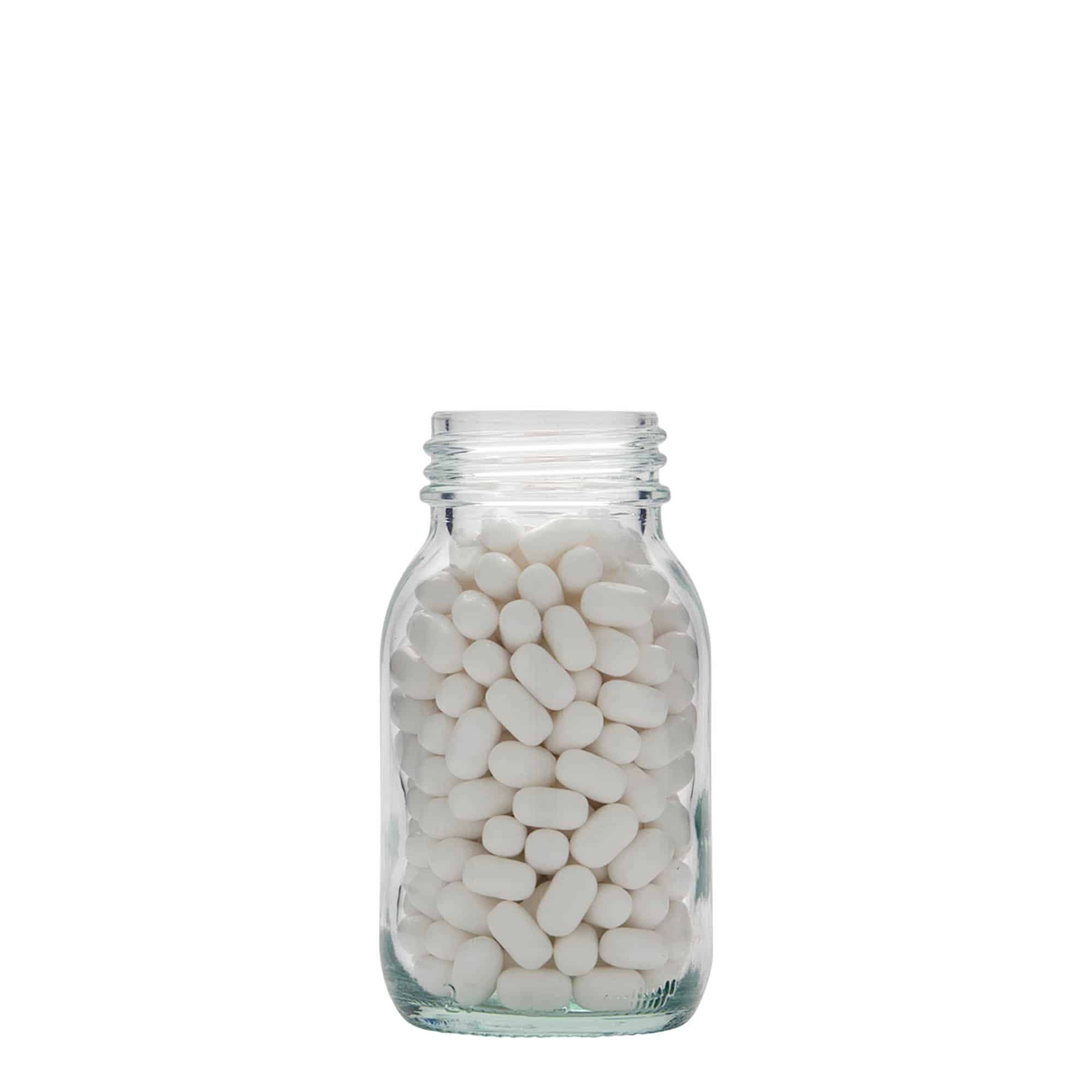 125 ml borcan cu gât larg, deschidere: DIN 40