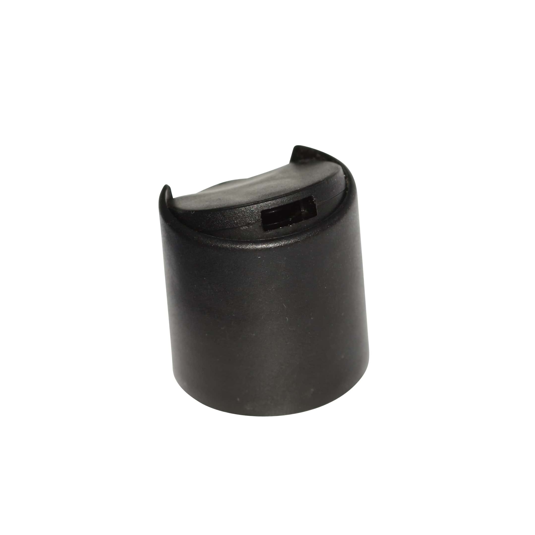 Capac cu filet Disc Top, plastic PP, negru, pentru gura: 24/410