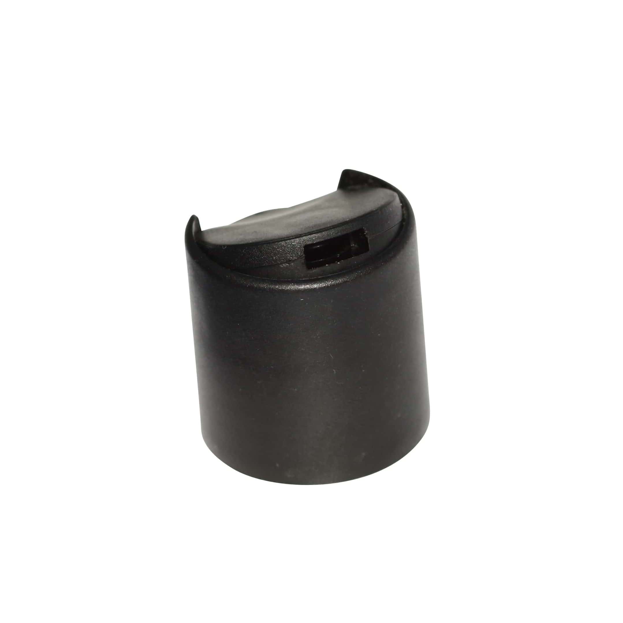 Capac cu filet Disc Top, plastic PP, negru, pentru gura: 24/410