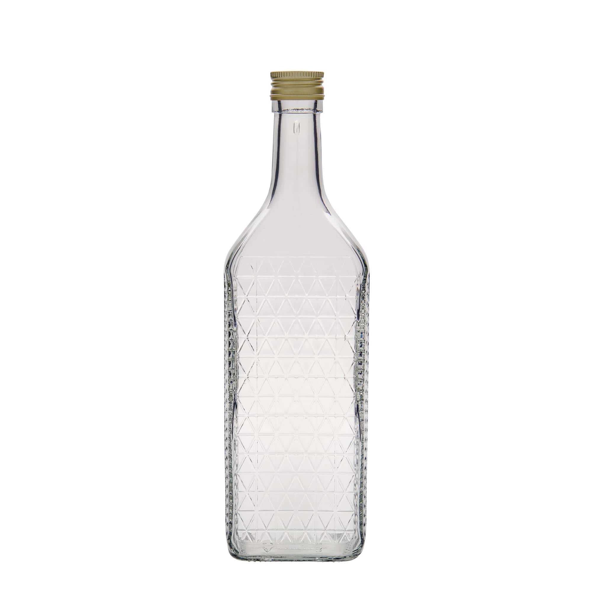 Sticlă de sticlă de 700 ml „Caruso”, dreptunghiulară, gura: PP 31,5