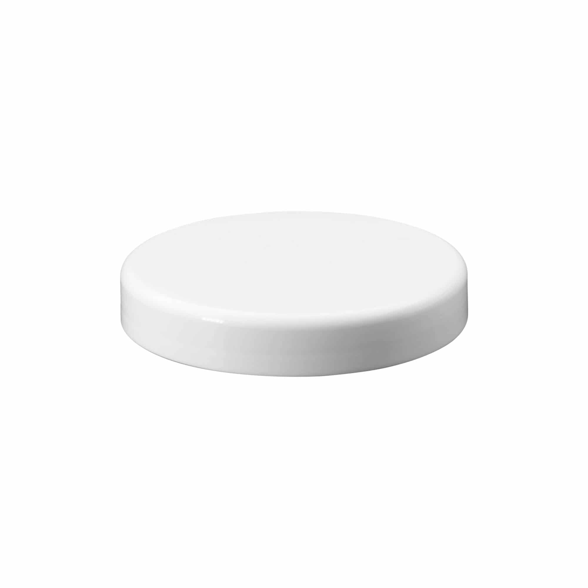 Capac cu filet, plastic PP, alb, pentru deschidere: 100/400