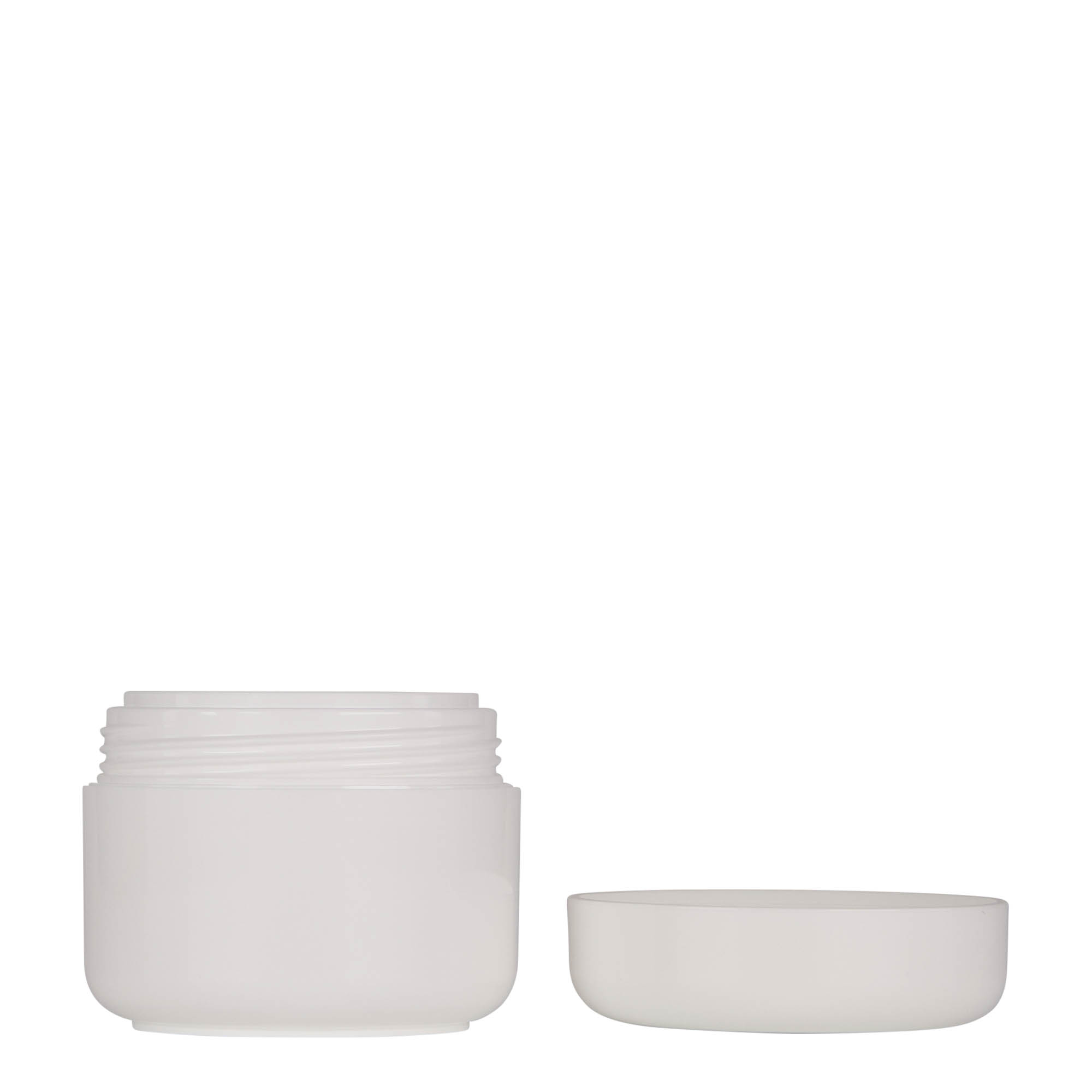 50 ml cutie din plastic „Bianca”, PP, alb, gura: capac cu filet 50 ml cutie din plastic „Bianca”, PP, alb, gura: capac cu filet