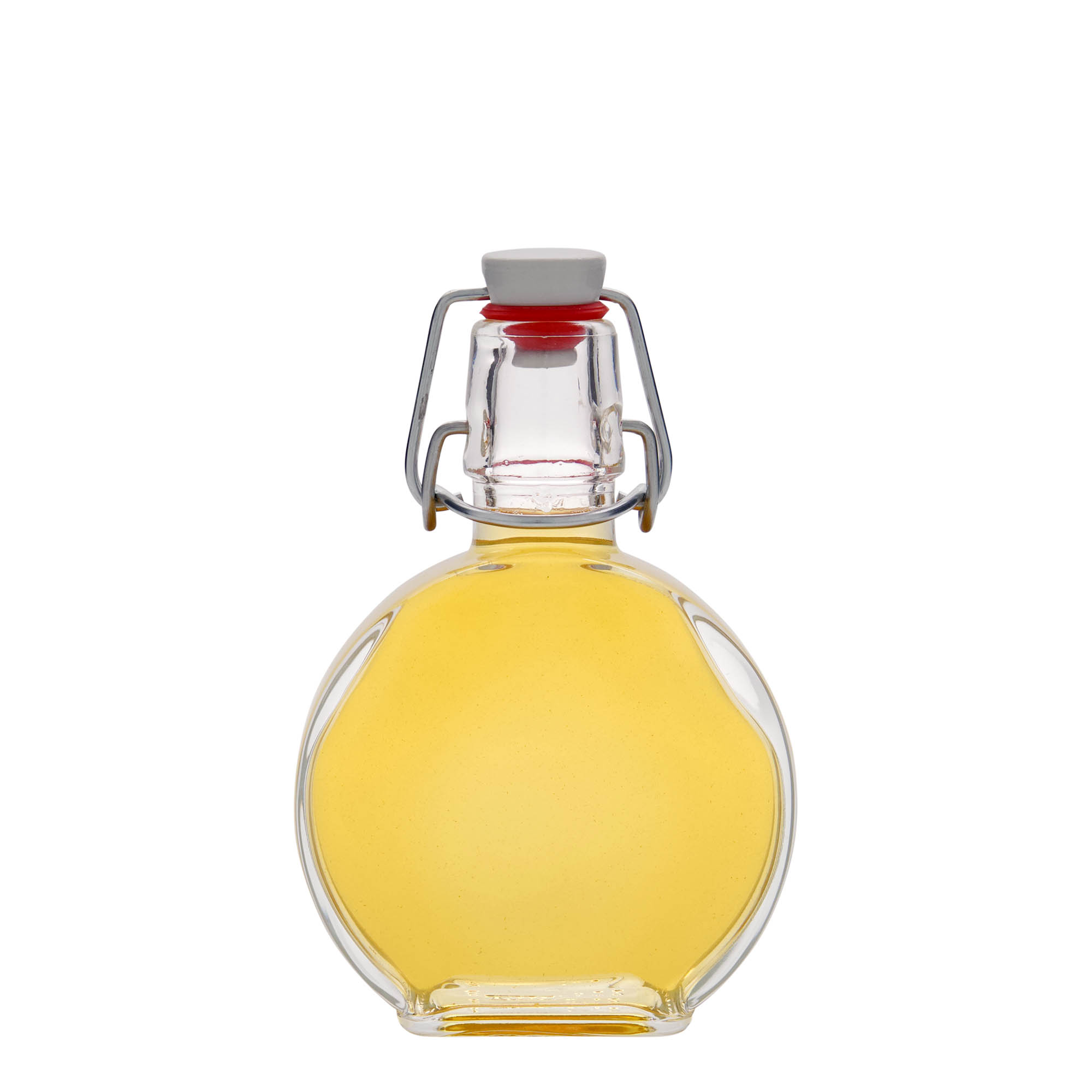 Sticlă de 200 ml „Sensatione”, dreptunghiulară, gura: capac cu balama