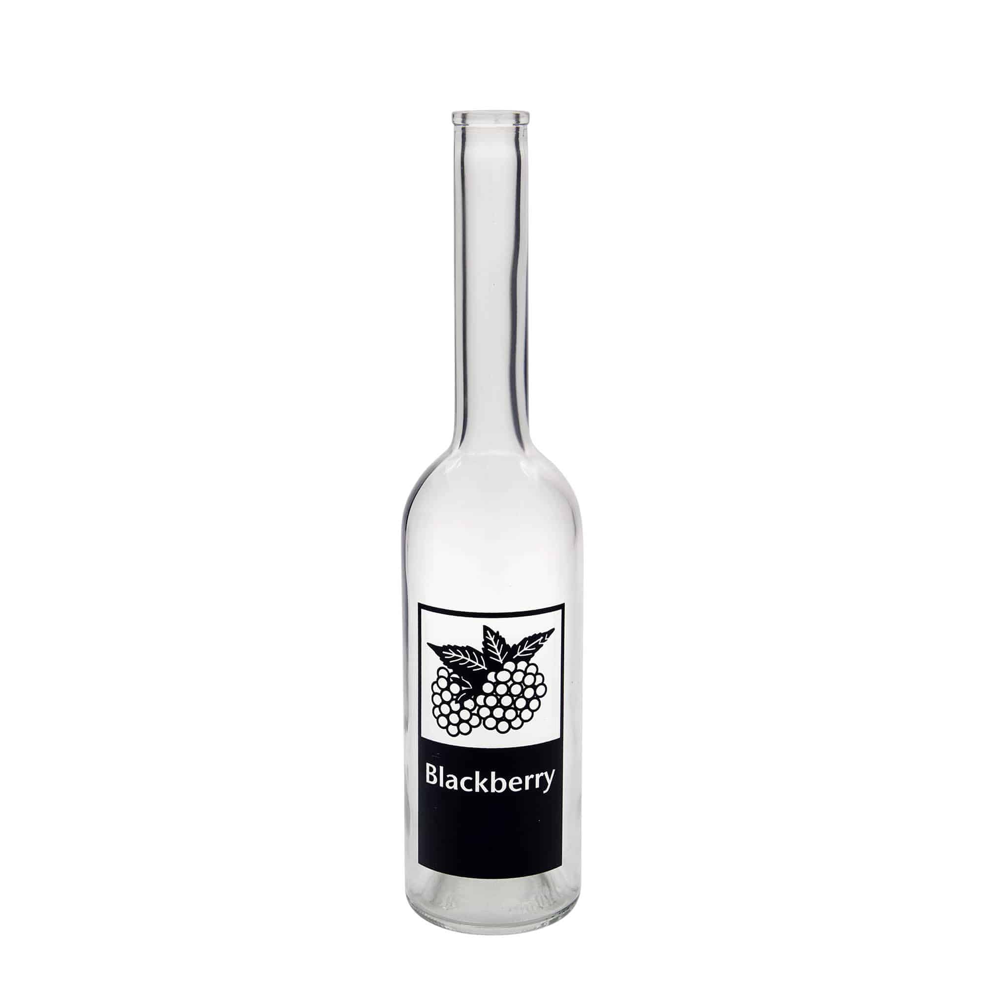 Sticlă de sticlă de 500 ml „Opera”, motiv: Mure, gura: dop