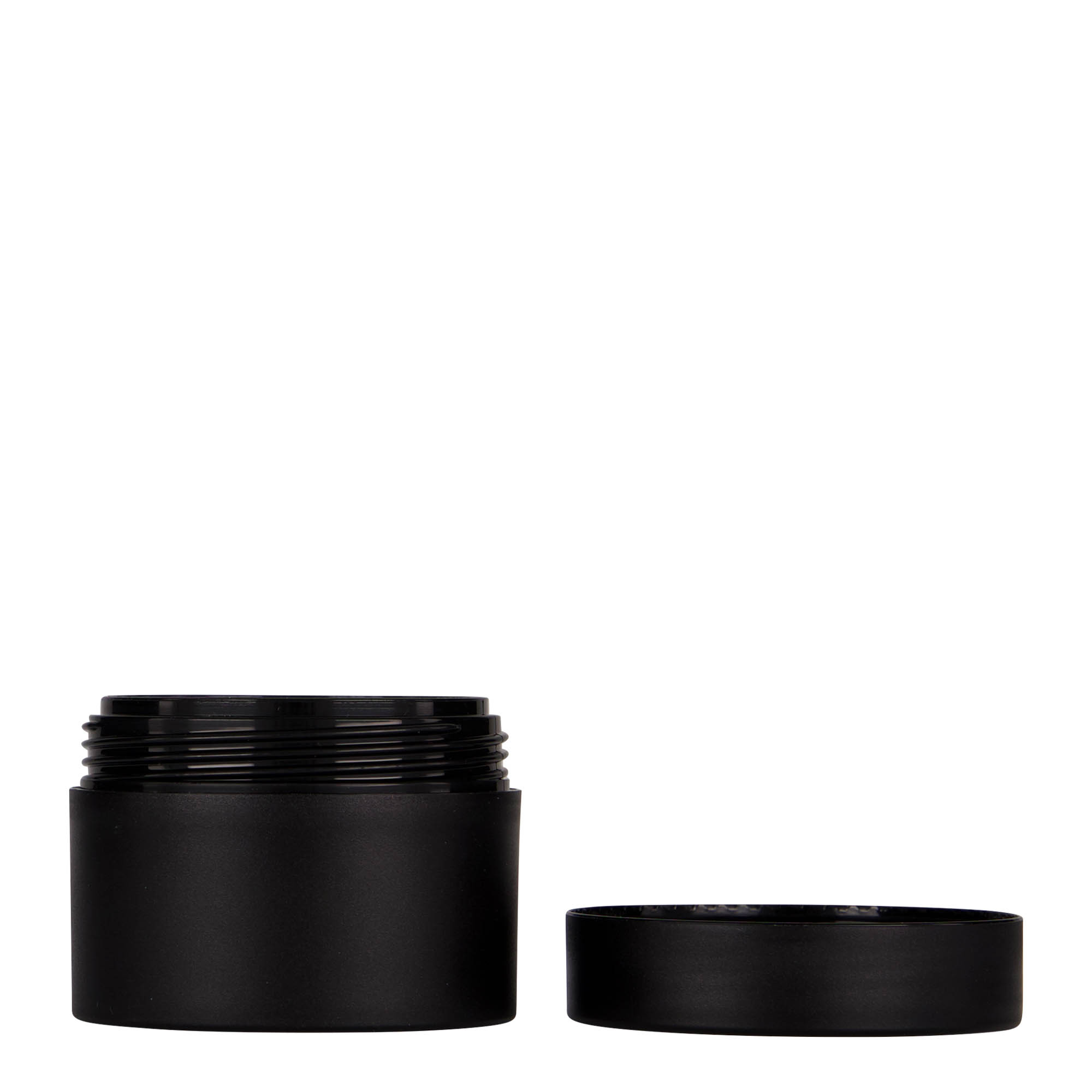 50 ml cutie din plastic „Antonella”, PP, negru, gură: capac cu filet 50 ml cutie din plastic „Antonella”, PP, negru, gură: capac cu filet