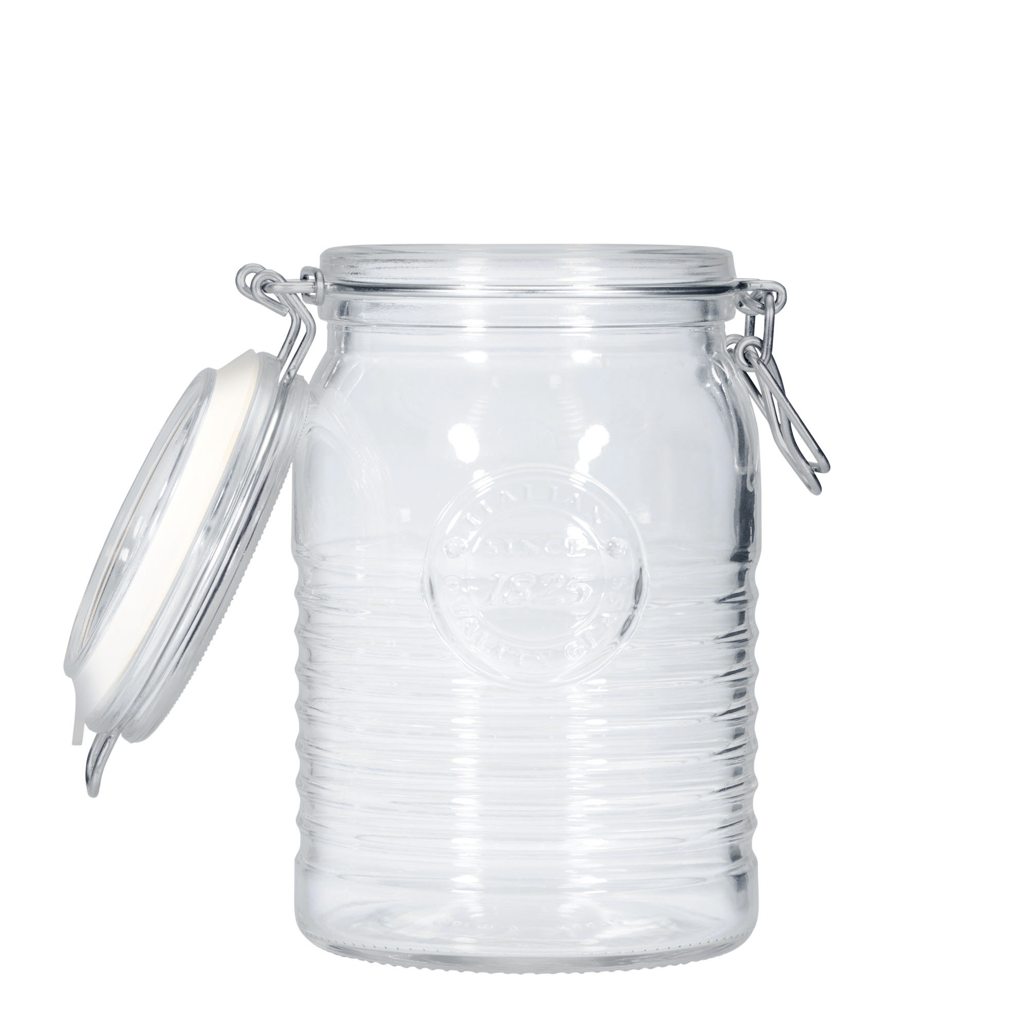 1.000 ml borcan cu clemă de sârmă „Officina 1825”, gura: închidere cu clemă de sârmă