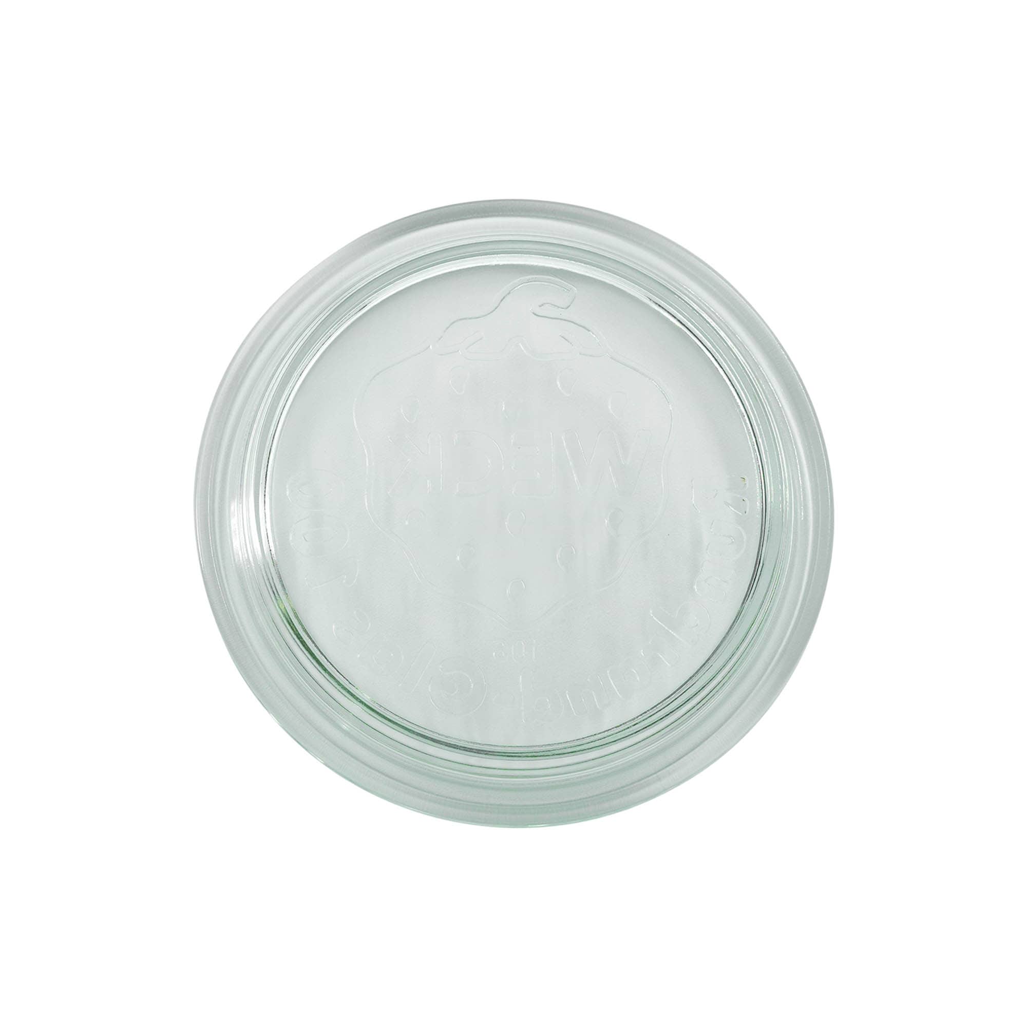 Capac din sticlă WECK cu margine rotundă #, pentru gura: RR100 Capac din sticlă WECK cu margine rotundă #, pentru gura: RR100