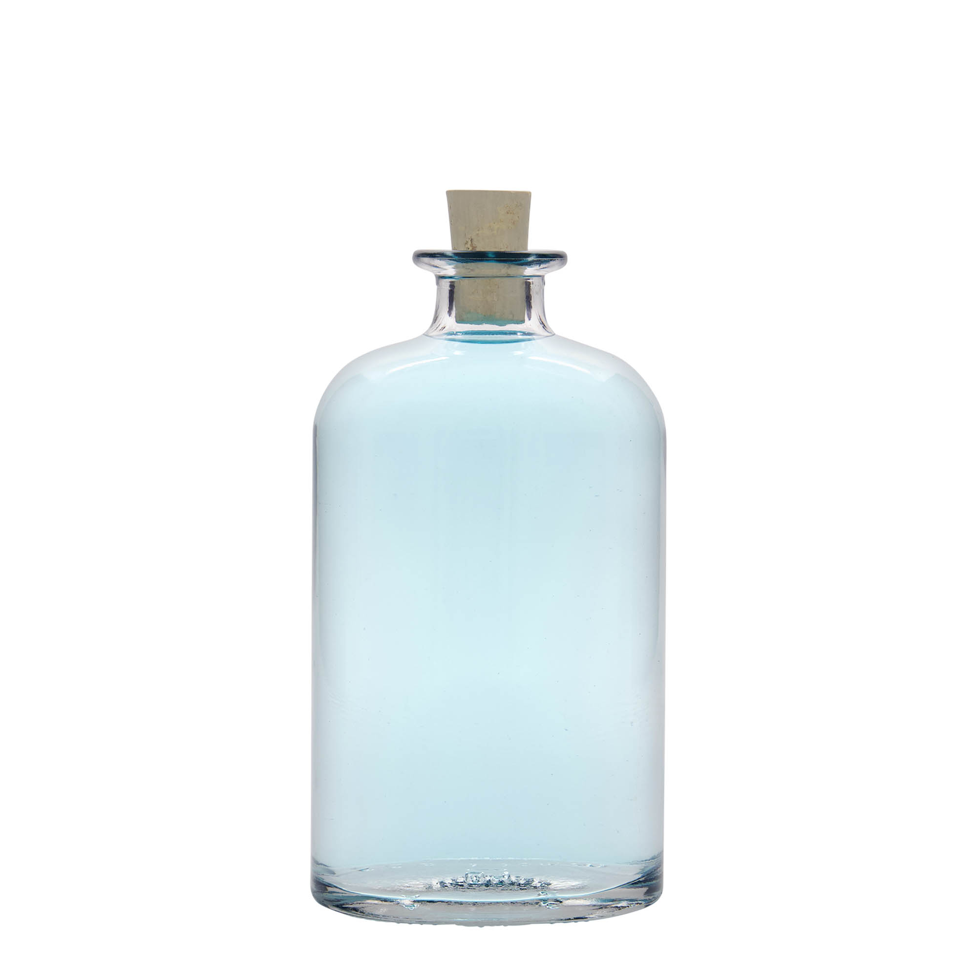 Sticlă de sticlă de 500 ml 'Dundee', ovală, gât: dop de plută Sticlă de sticlă de 500 ml 'Dundee', ovală, gât: dop de plută