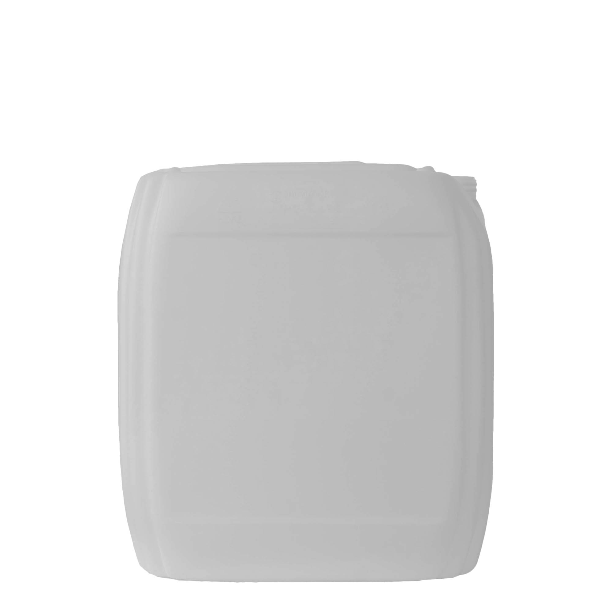 Canistră de 30 l, dreptunghiulară, plastic HDPE, natural, deschidere: ND 60 Canistră de 30 l, dreptunghiulară, plastic HDPE, natural, deschidere: ND 60