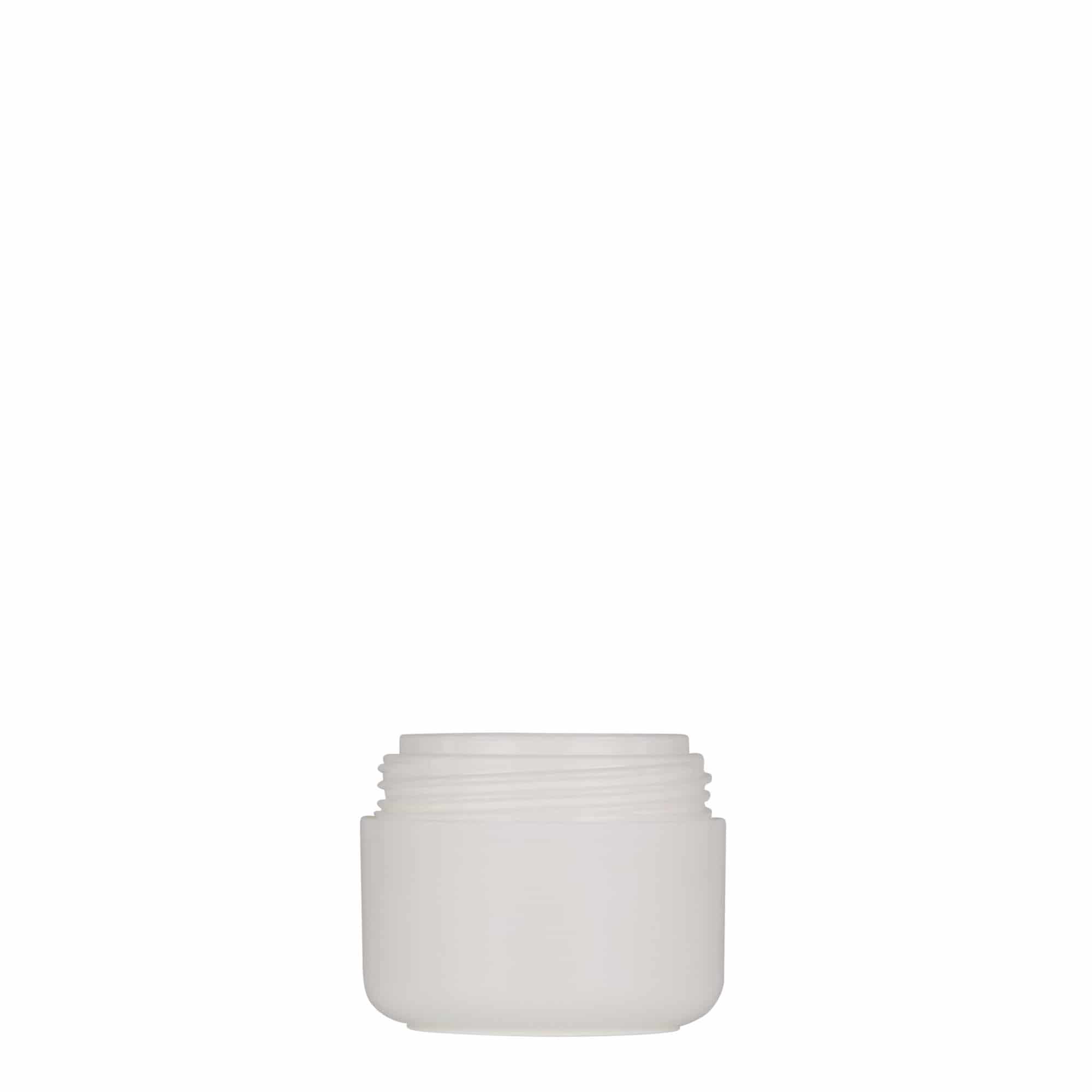 30 ml cutie din plastic „Bianca”, PP, alb, gura: capac cu filet