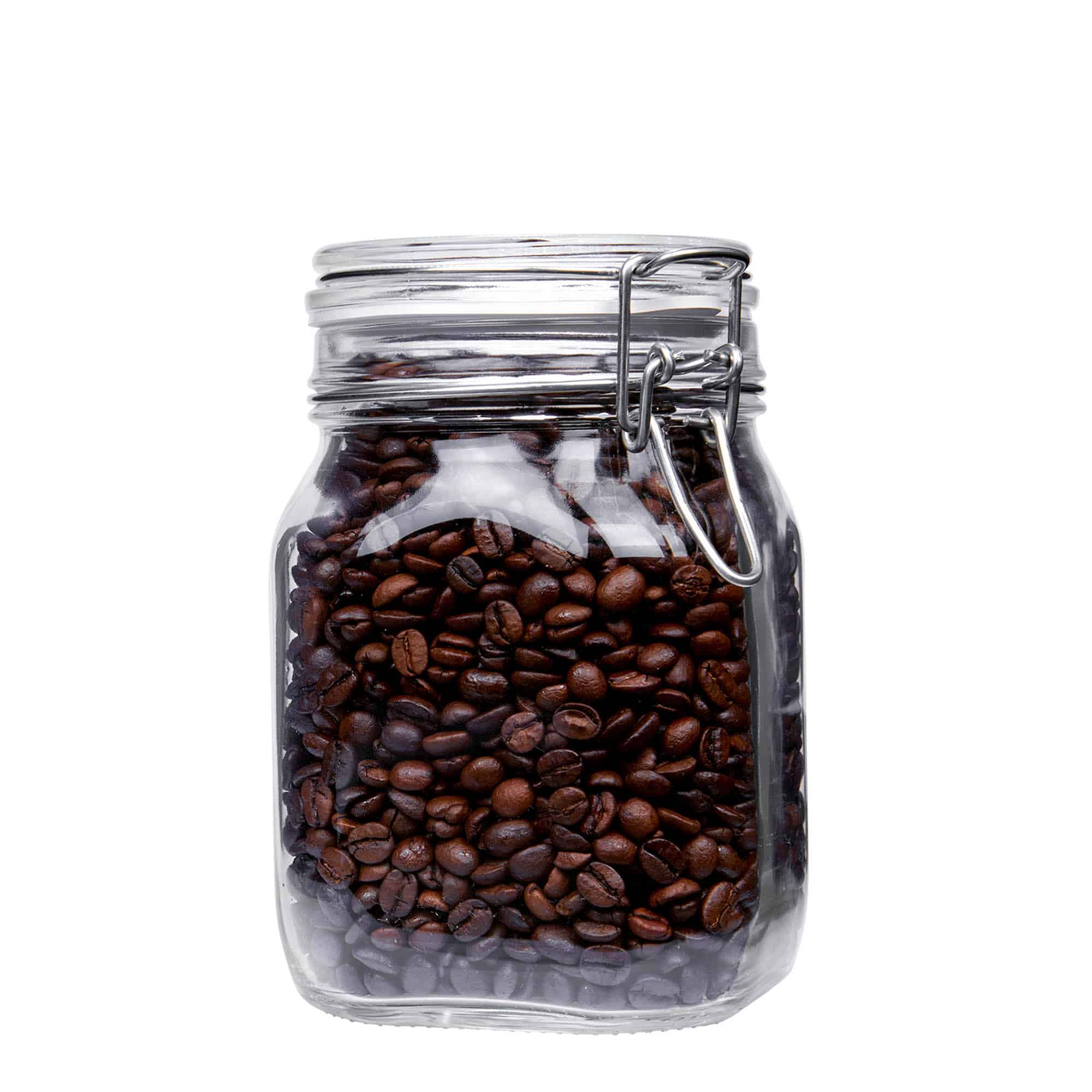 1.000 ml borcan cu clemă metalică „Fido”, pătrat, gura: închidere cu clemă metalică 1.000 ml borcan cu clemă metalică „Fido”, pătrat, gura: închidere cu clemă metalică