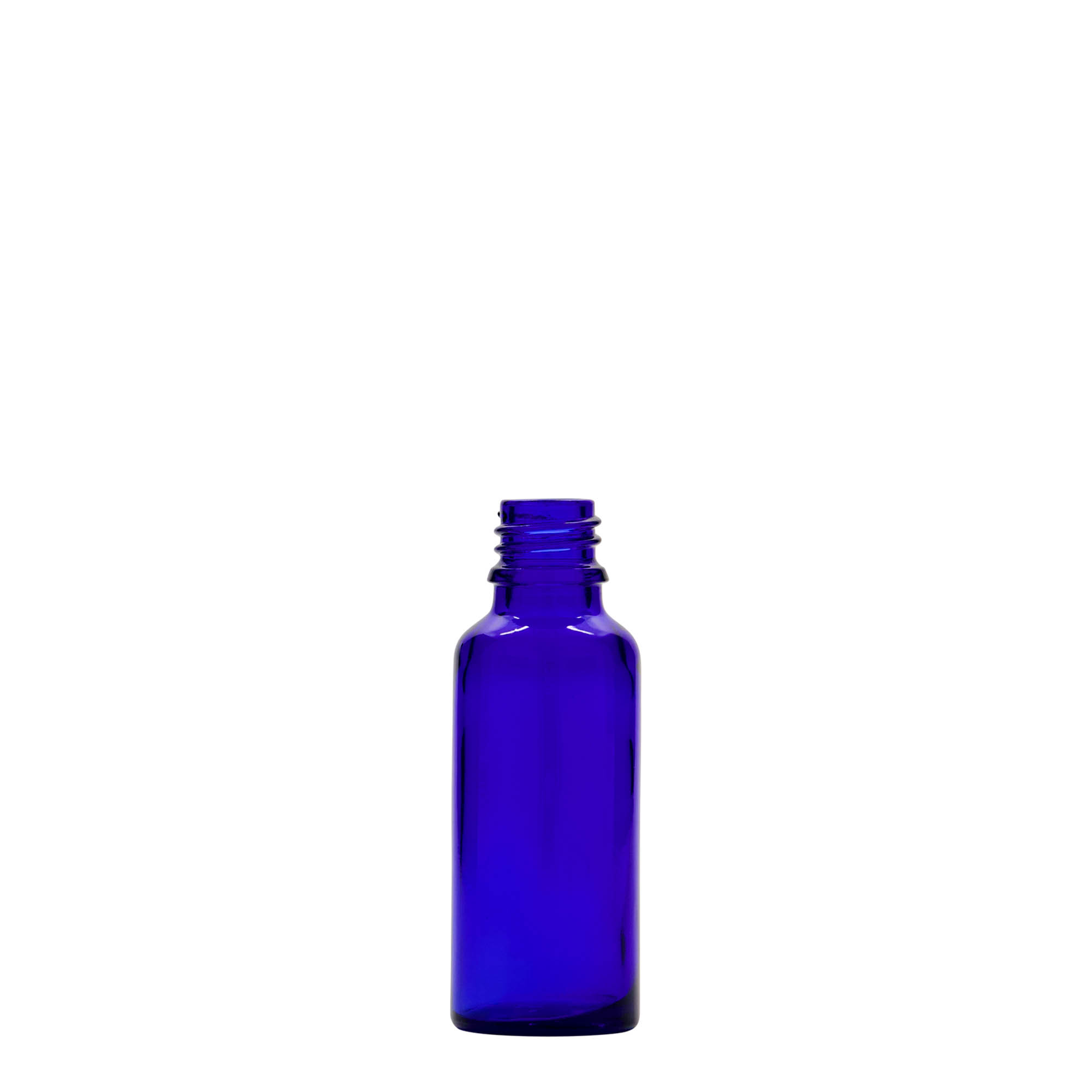 30 ml sticlă medicală, sticlă, albastru regal, gura: DIN 18 30 ml sticlă medicală, sticlă, albastru regal, gura: DIN 18