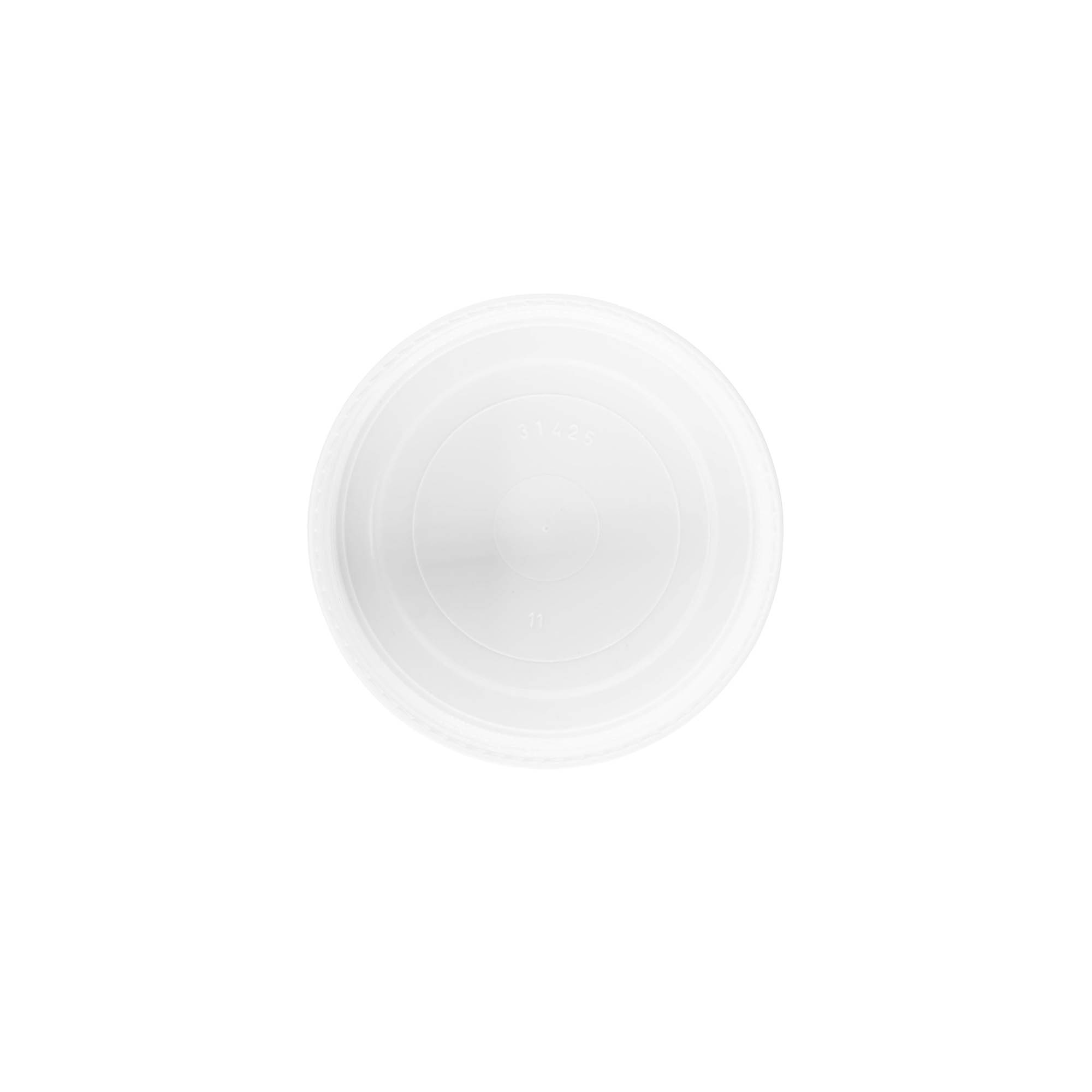 Capac cu filet pentru 100 ml „Bianca”, plastic PP, alb