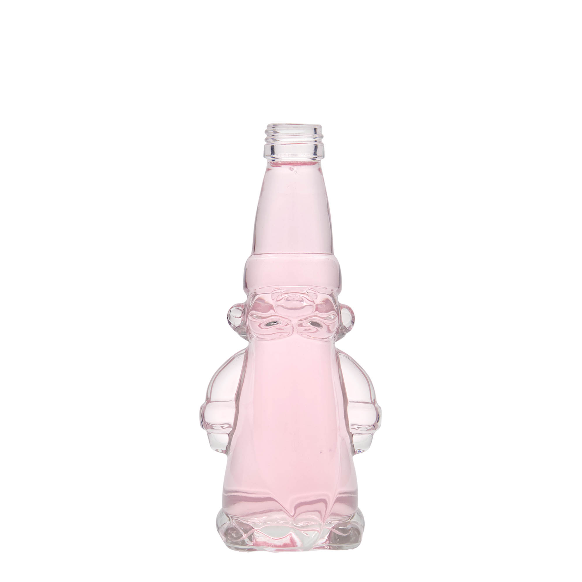 Sticlă de sticlă de 200 ml „Spiriduș de Crăciun”, gura: PP 28
