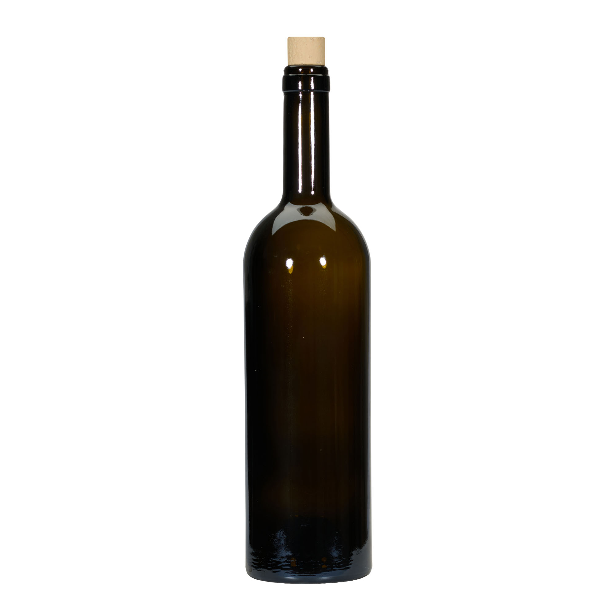 Sticlă de vin 750 ml „Golia”, verde antic, gât: dop Sticlă de vin 750 ml „Golia”, verde antic, gât: dop