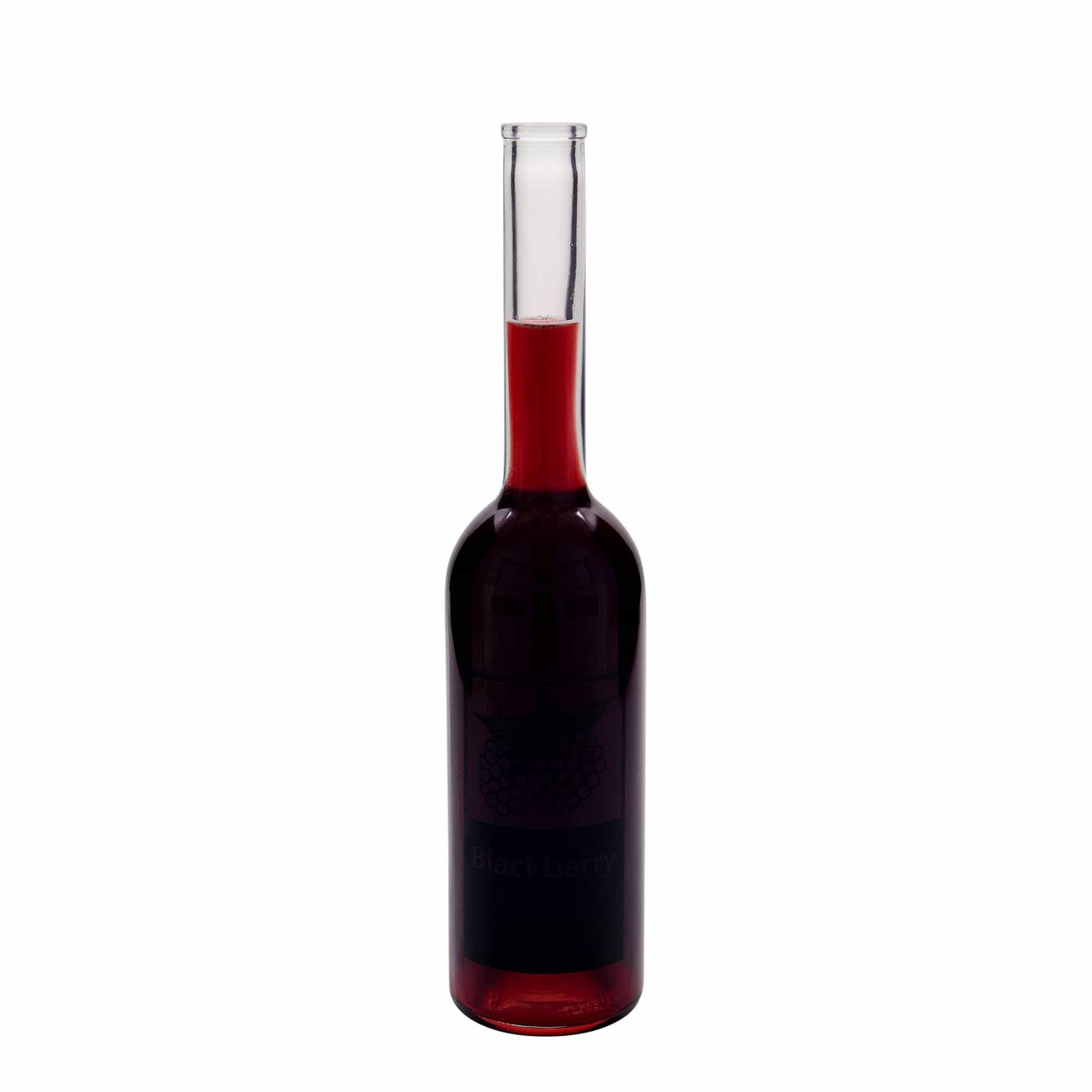Sticlă de sticlă de 500 ml „Opera”, motiv: Mure, gura: dop