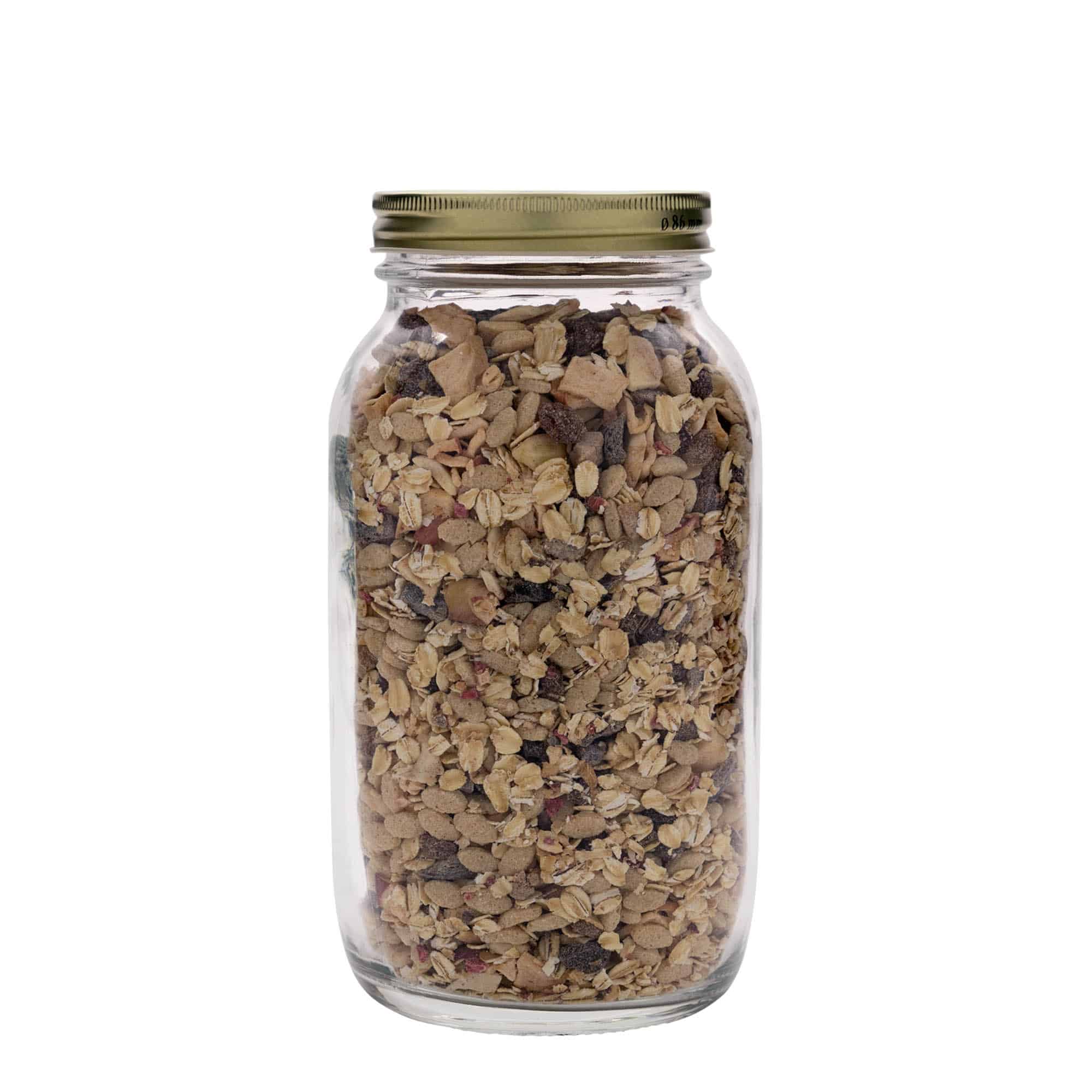 1.500 ml sticlă 'Quattro Stagioni', gura: capac cu filete