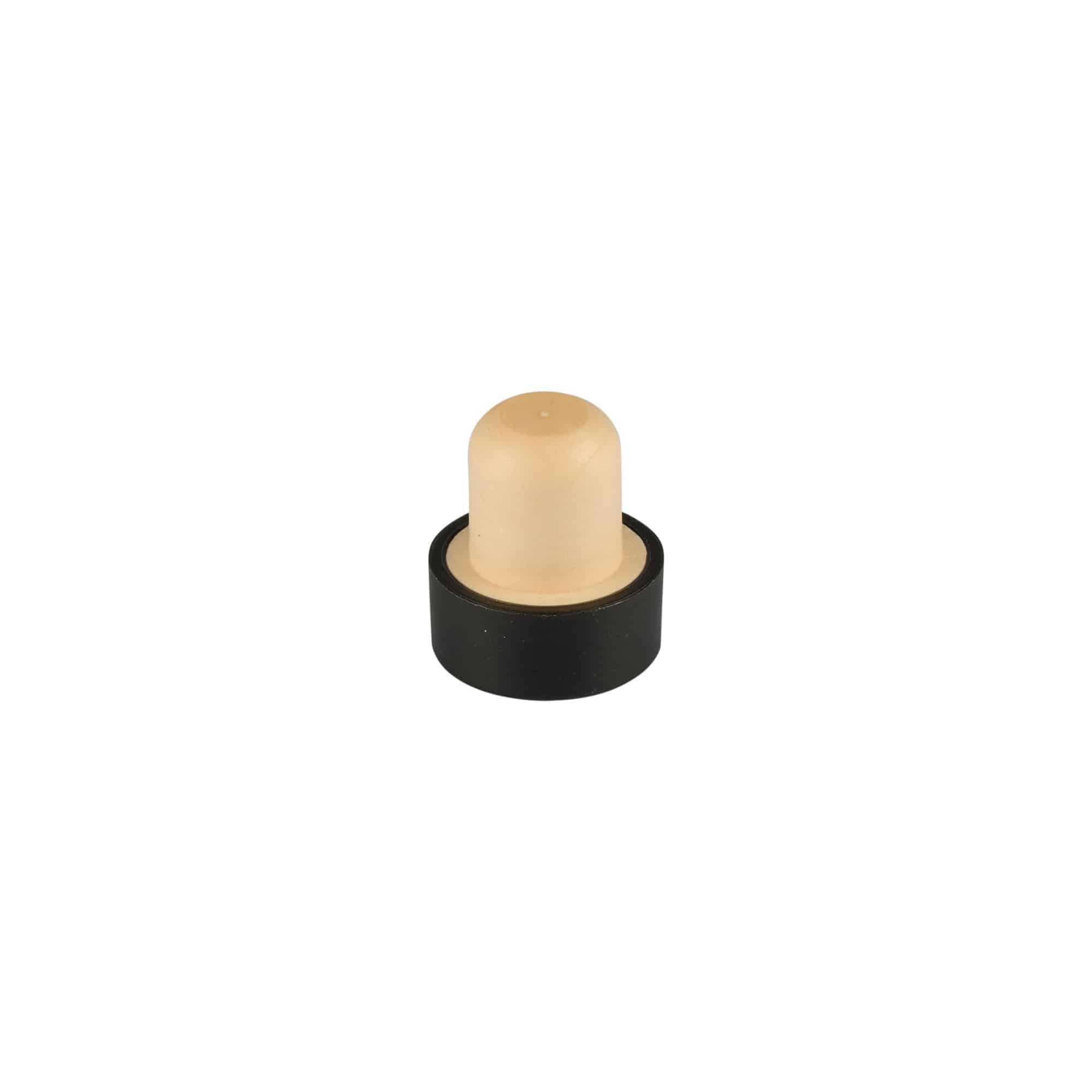 Dop cu mâner 11 mm, lemn, negru, pentru gură: dop de plută