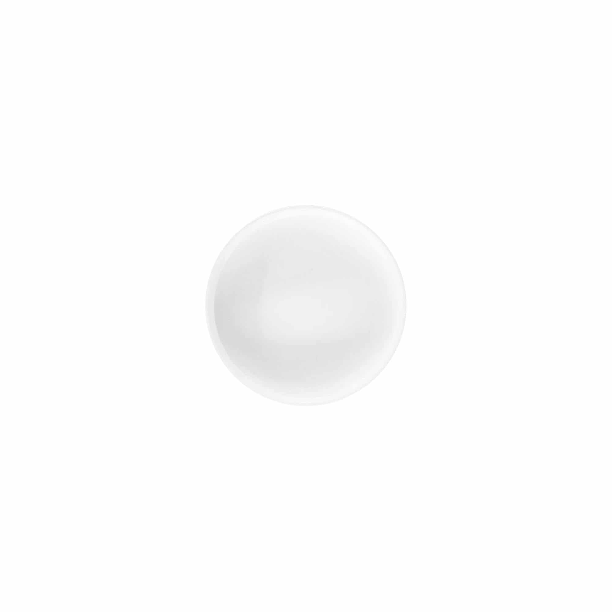 Capac cu filet „White Line” 6ml, plastic PP, alb