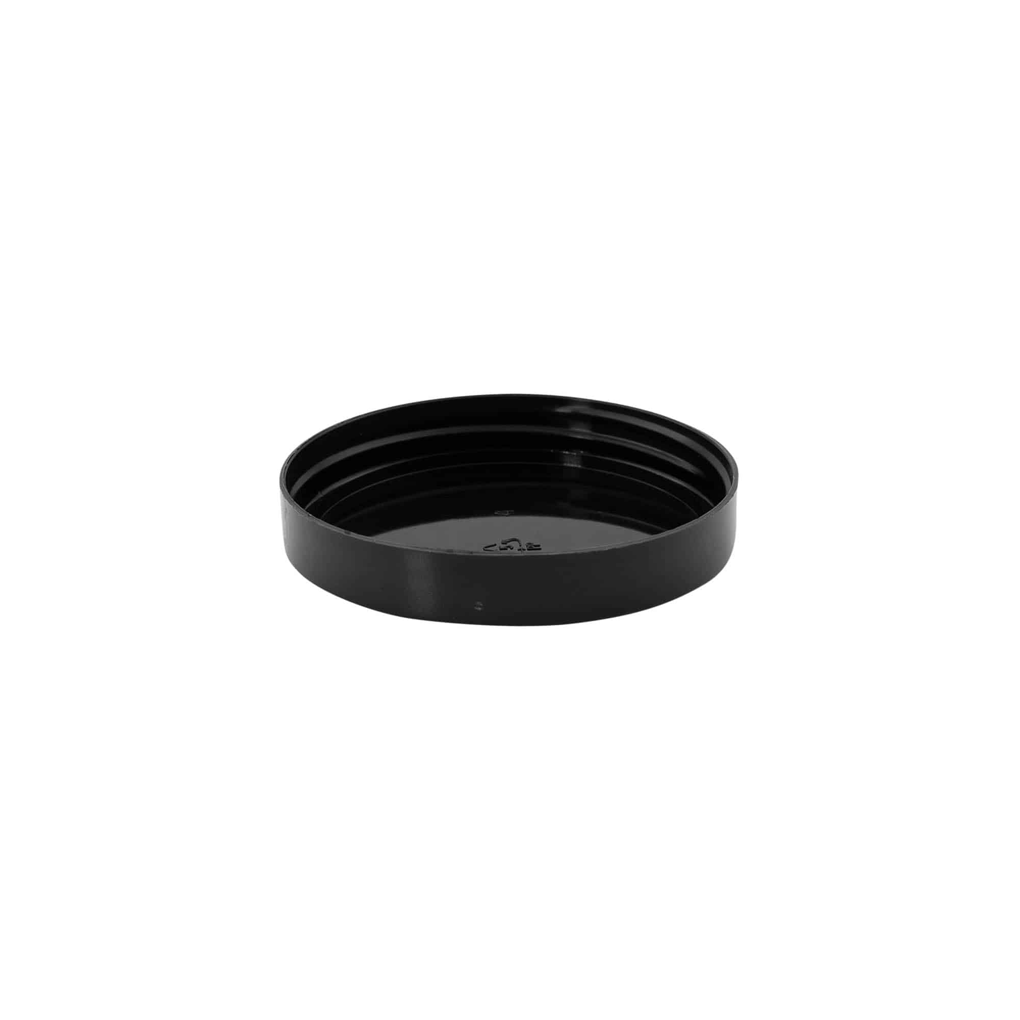 Capac cu filet, plastic PP, negru, pentru deschidere: 70/400