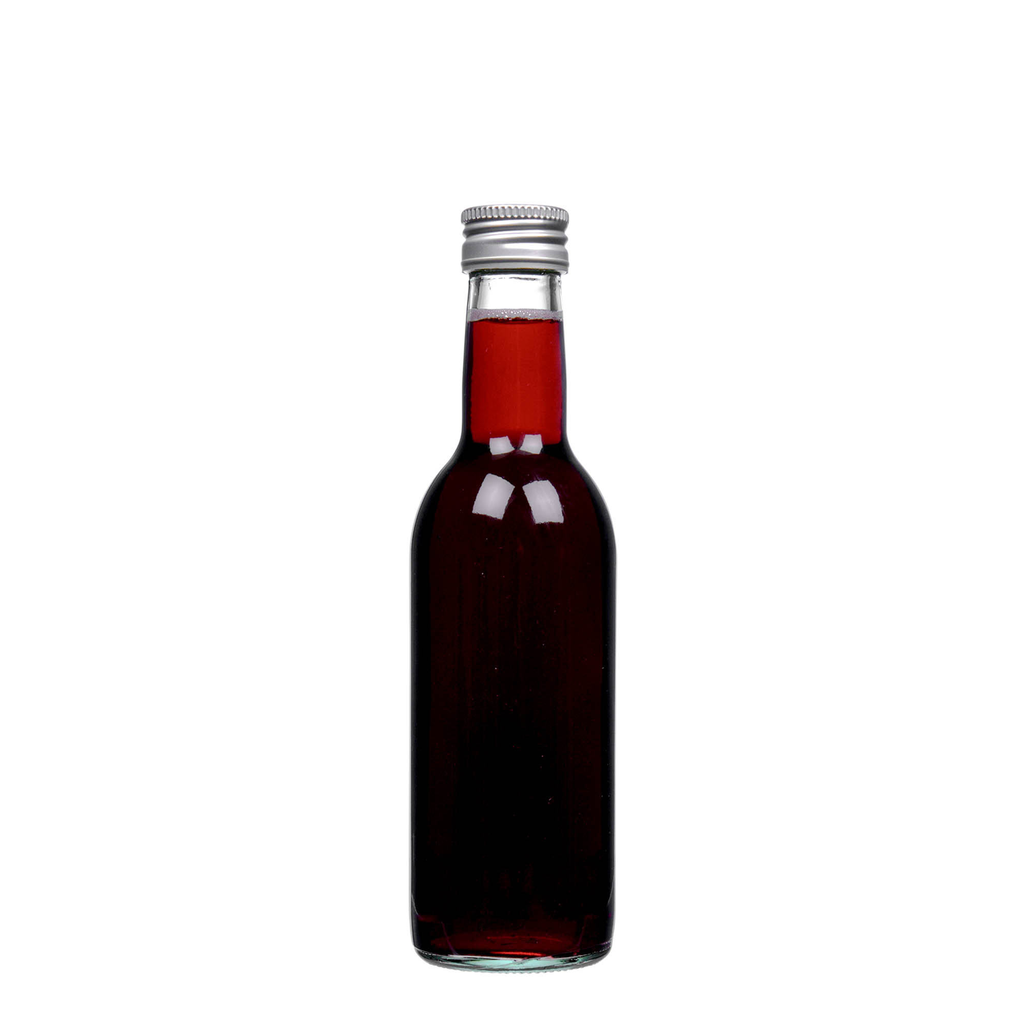 Sticlă de sticlă de 250 ml „Bordeaux”, gura: PP 28 Sticlă de sticlă de 250 ml „Bordeaux”, gura: PP 28