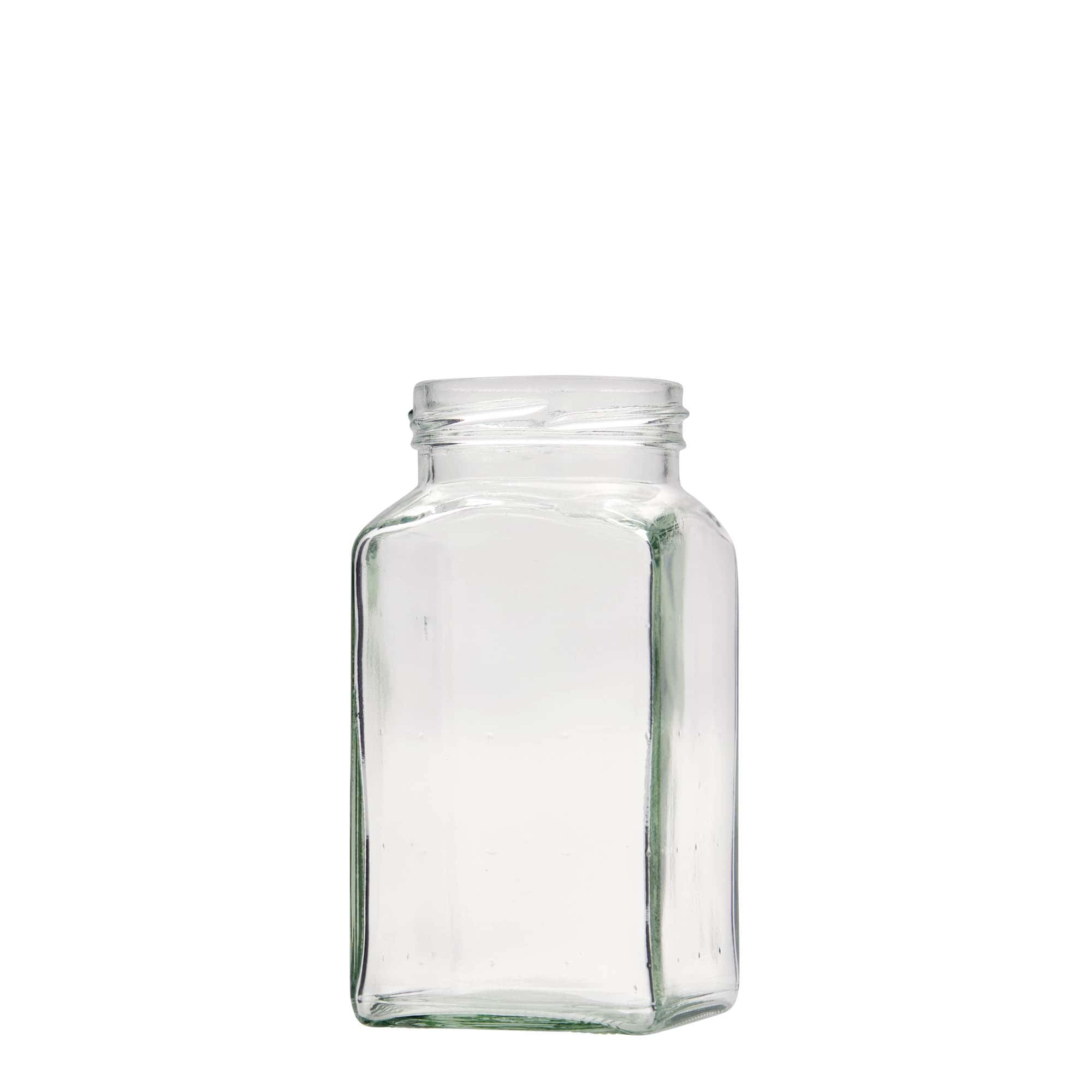 312 ml borcan pătrat, gura: Twist-Off (TO 58)