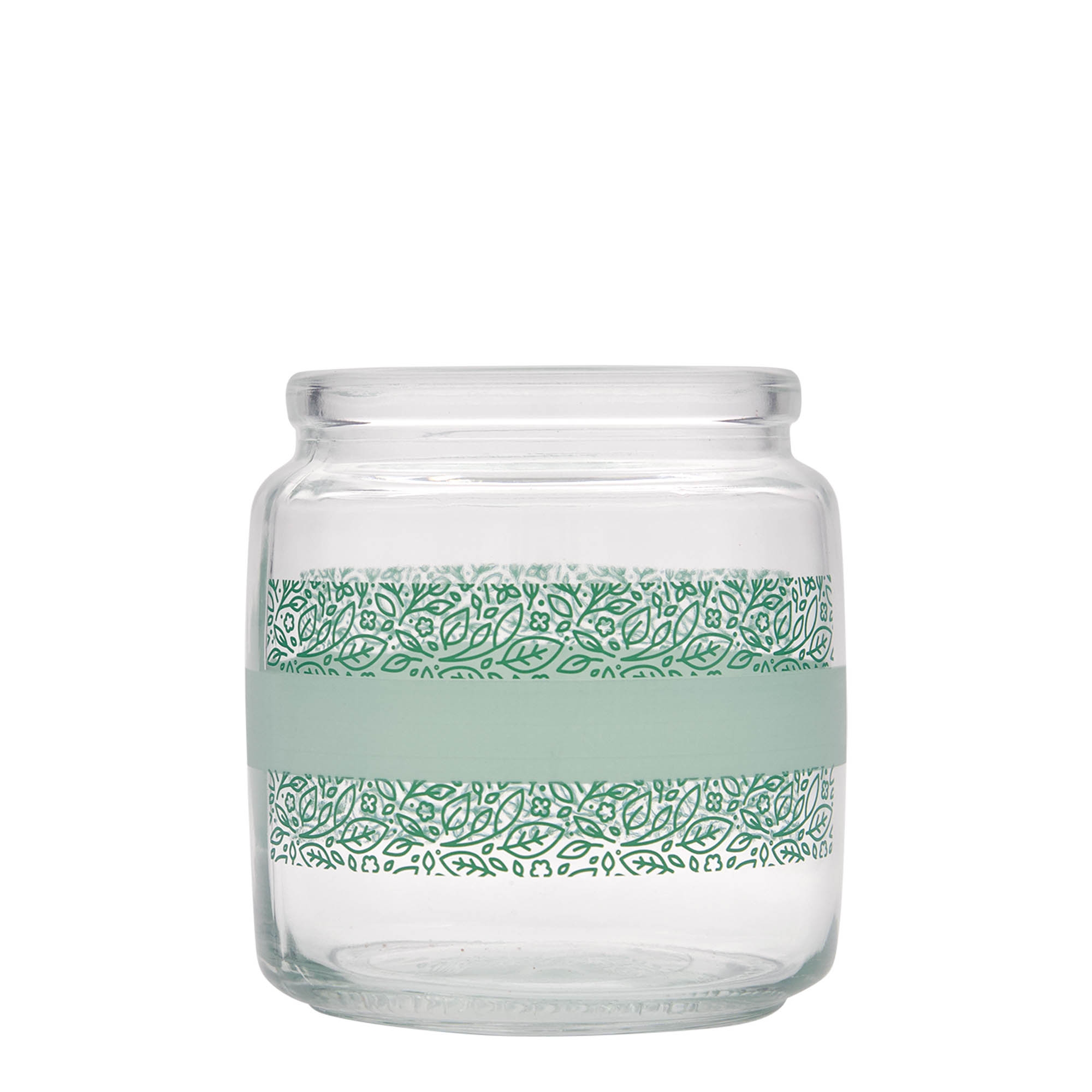 750 ml sticlă cu dop de plută 'Giara', motiv: Naturalmente verde, gura: plută
