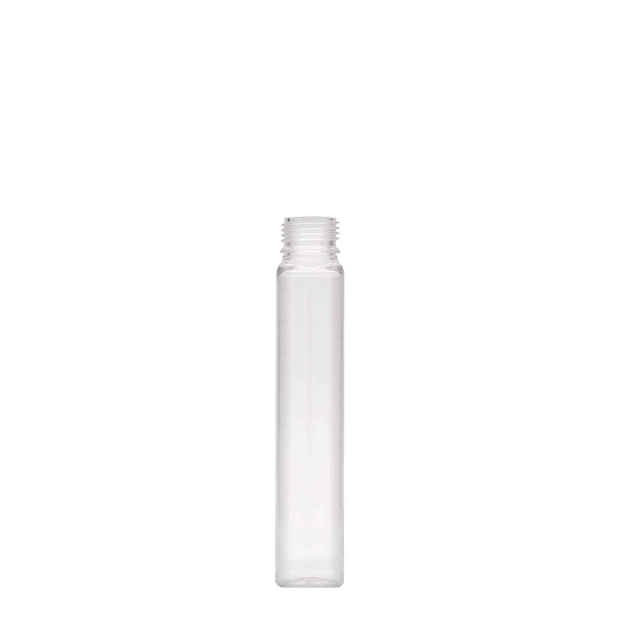25 ml tub PET, plastic, gură: capac cu filet