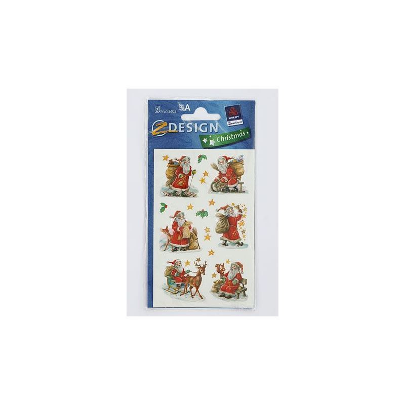 Zweckform autocolante „Moș Crăciun”, hârtie, multicolor Zweckform autocolante „Moș Crăciun”, hârtie, multicolor