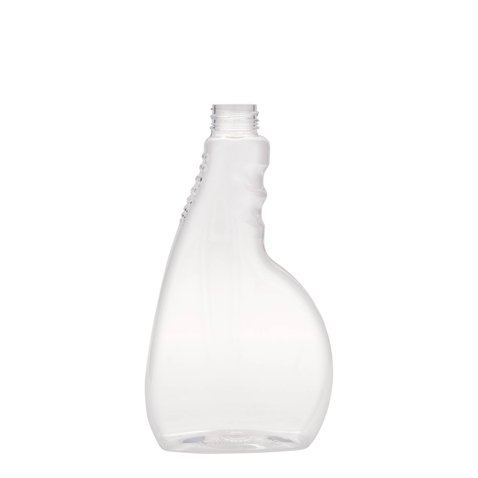 Sticlă PET cu pulverizator de 500 ml „Piccobello”, dreptunghiulară, din plastic, gura: capac cu filet Sticlă PET cu pulverizator de 500 ml „Piccobello”, dreptunghiulară, din plastic, gura: capac cu filet
