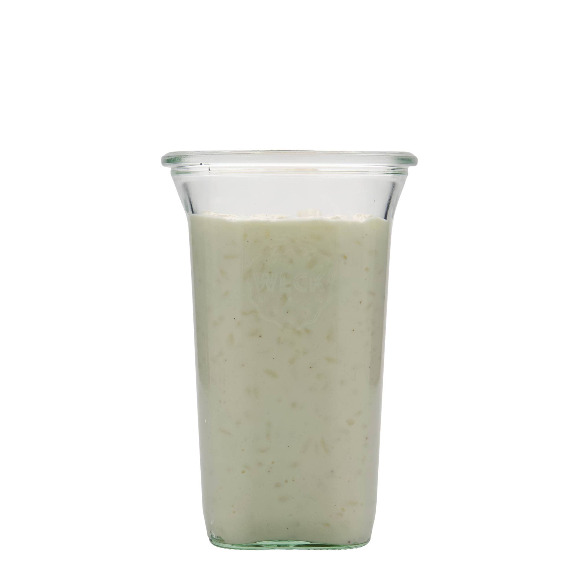 795 ml WECK-Quadroglas, pătrat, gura: margine rotundă