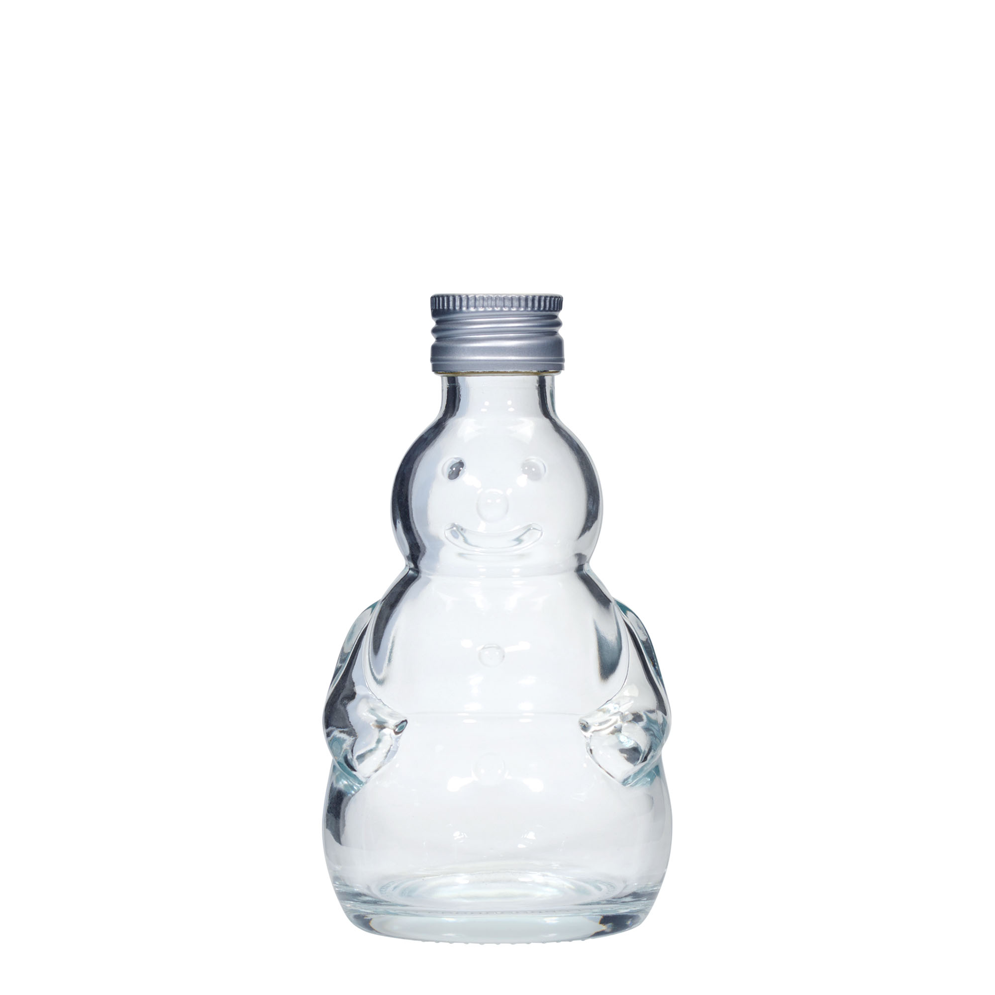 Sticlă de sticlă de 200 ml „Om de zăpadă”, gura: PP 28 Sticlă de sticlă de 200 ml „Om de zăpadă”, gura: PP 28