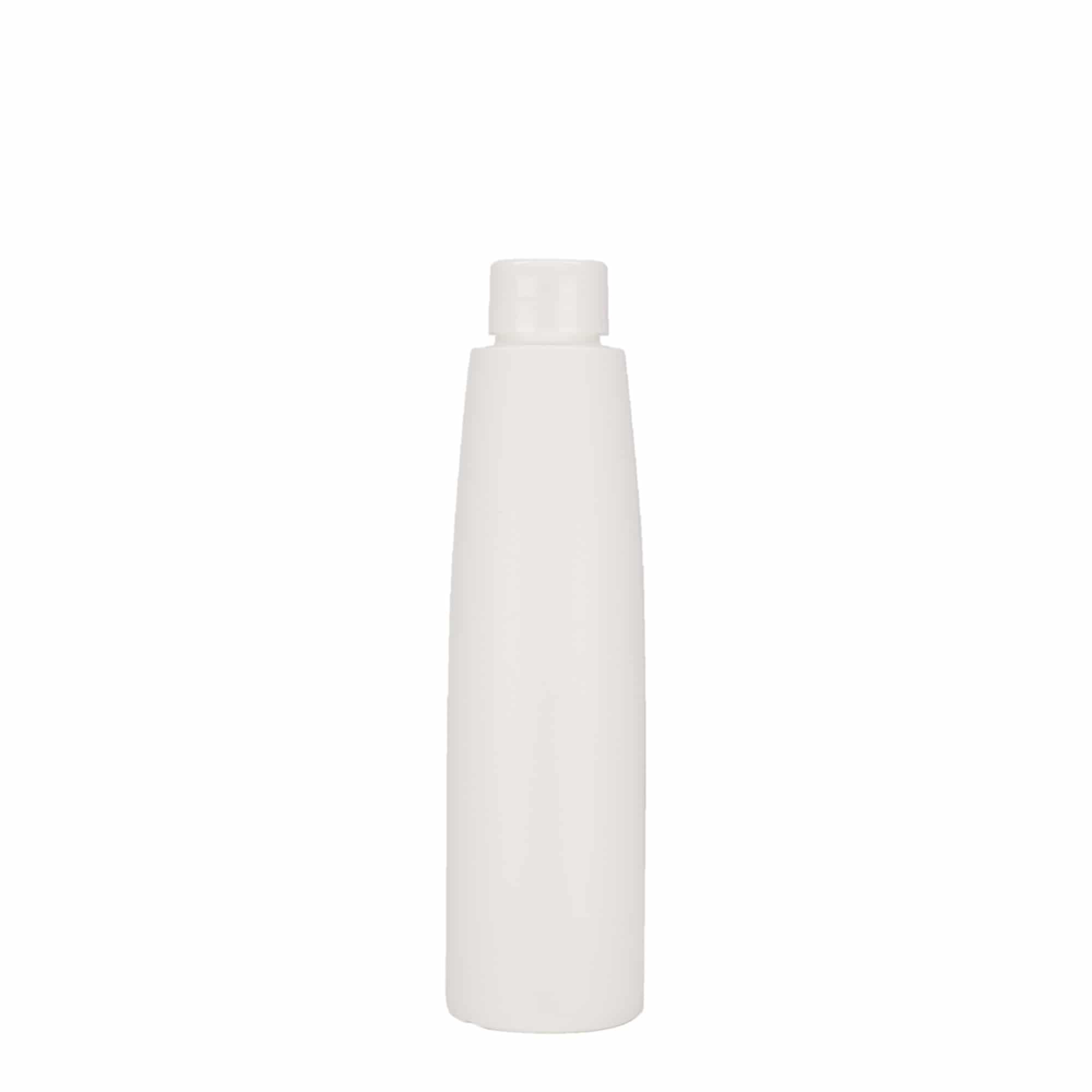 Sticlă din plastic de 200 ml „Donald”, HDPE, albă, gura: 24/410