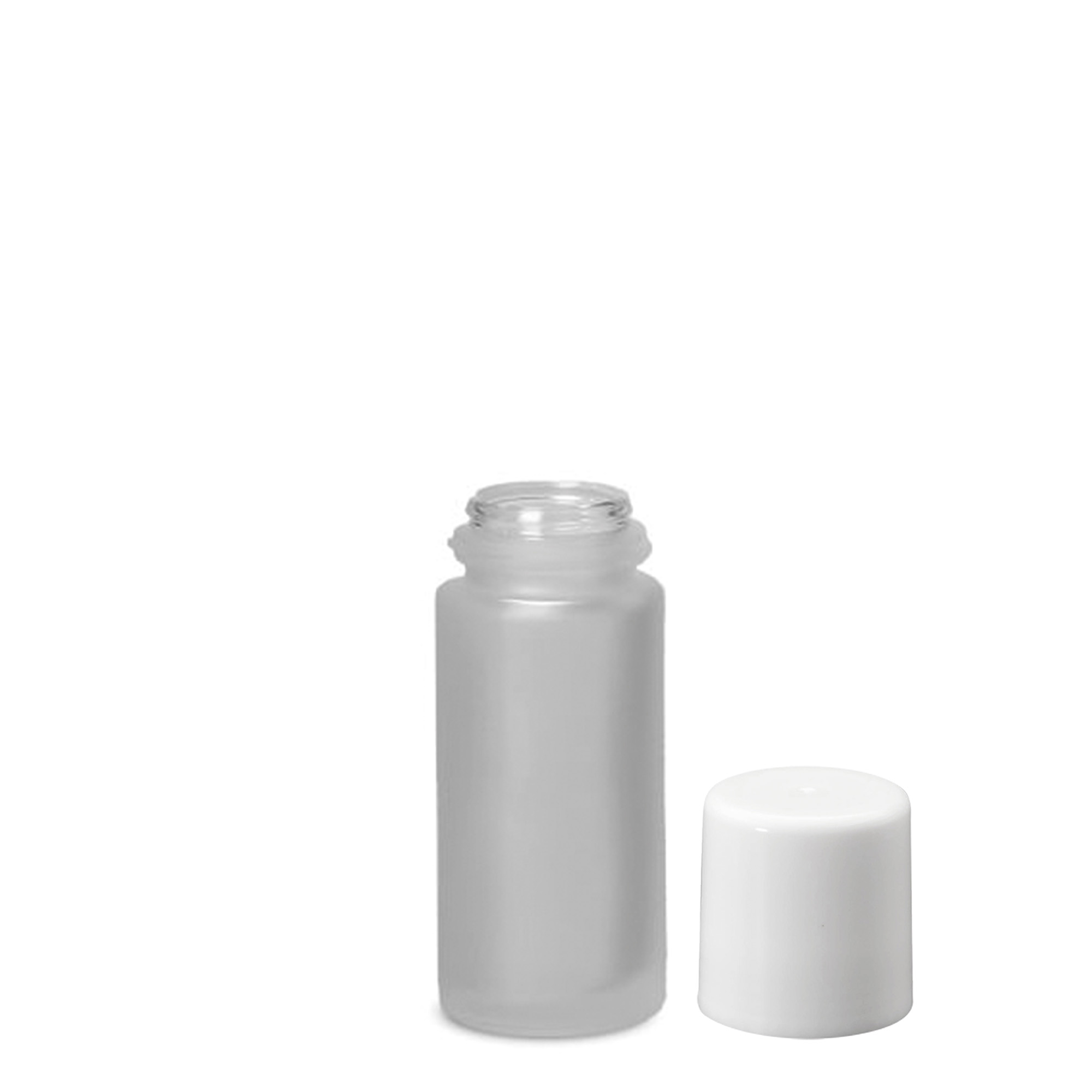 Sticlă roll-on de 50 ml, sticlă, mată, gura: capac cu filet Sticlă roll-on de 50 ml, sticlă, mată, gura: capac cu filet
