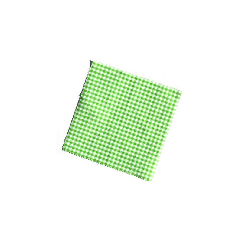 Șervețel textil pătrat 12x12, în carouri, textil, verde deschis, gura: TO38-TO53