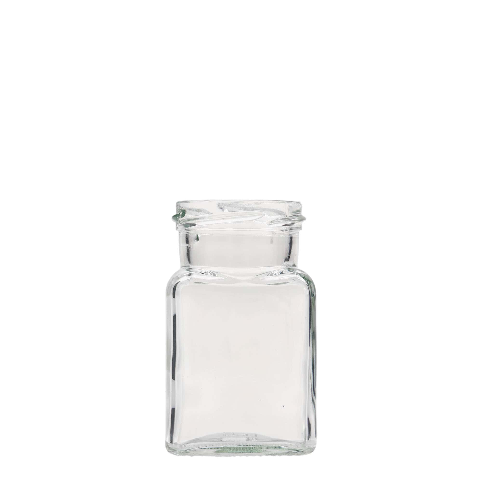 150 ml borcan pătrat, gura: Twist-Off (TO 53)