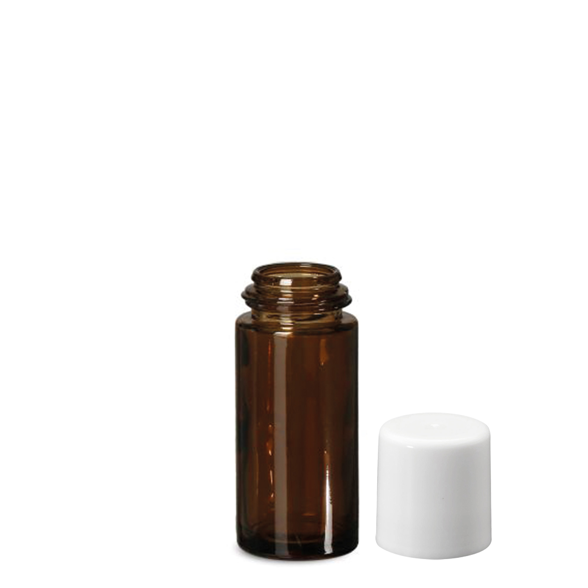 Sticlă roll-on de 50 ml, sticlă, maro, gura: capac cu filet Sticlă roll-on de 50 ml, sticlă, maro, gura: capac cu filet
